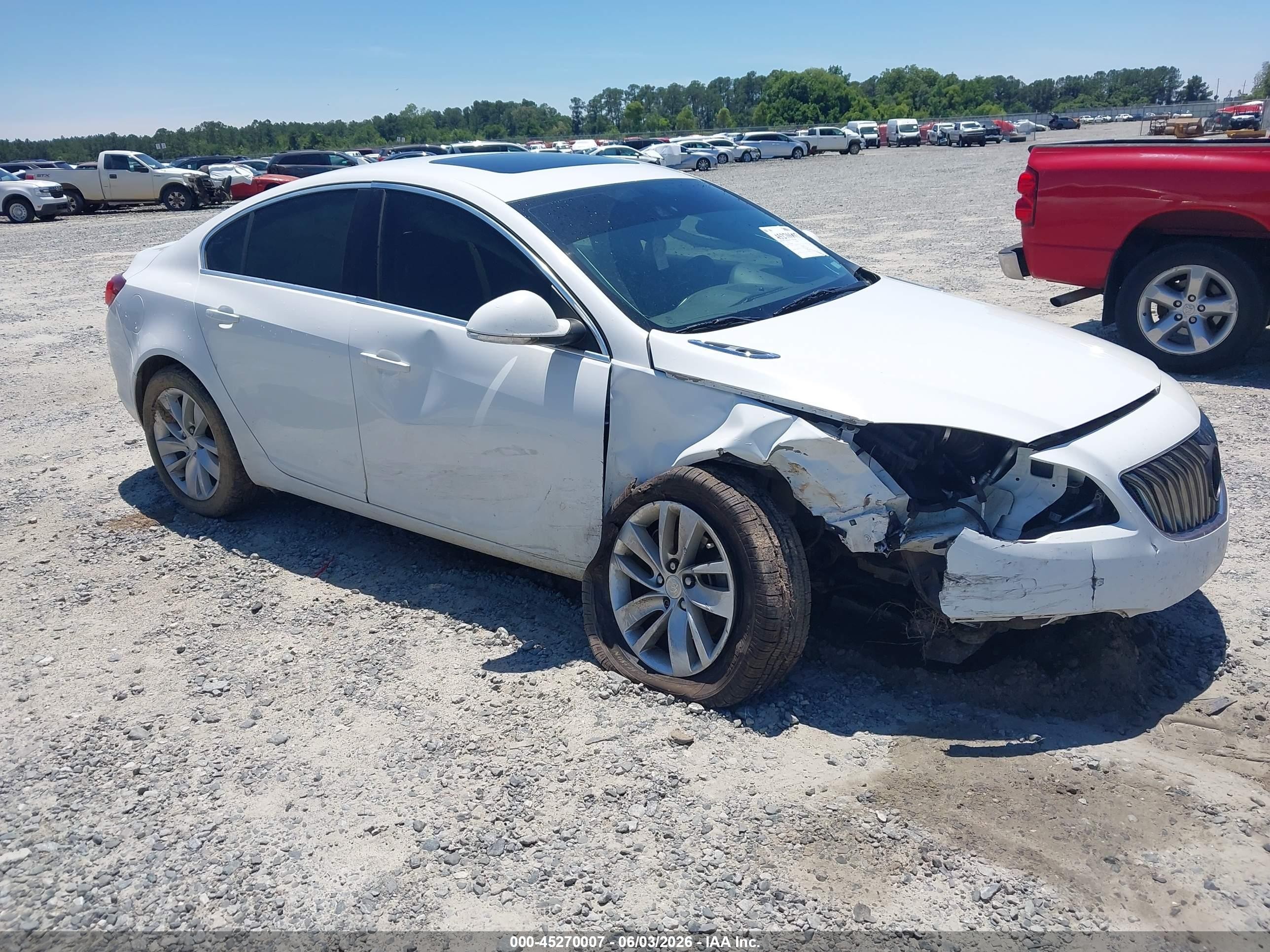 2014 Buick Regal Turbo White vin: 2G4GK5EX7E9268046