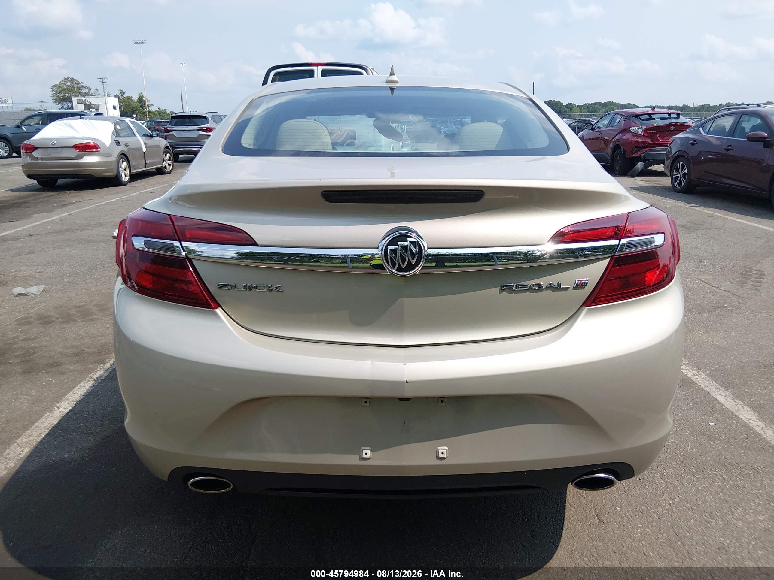 2014 Buick Regal Turbo Beige vin: 2G4GK5EX8E9276267