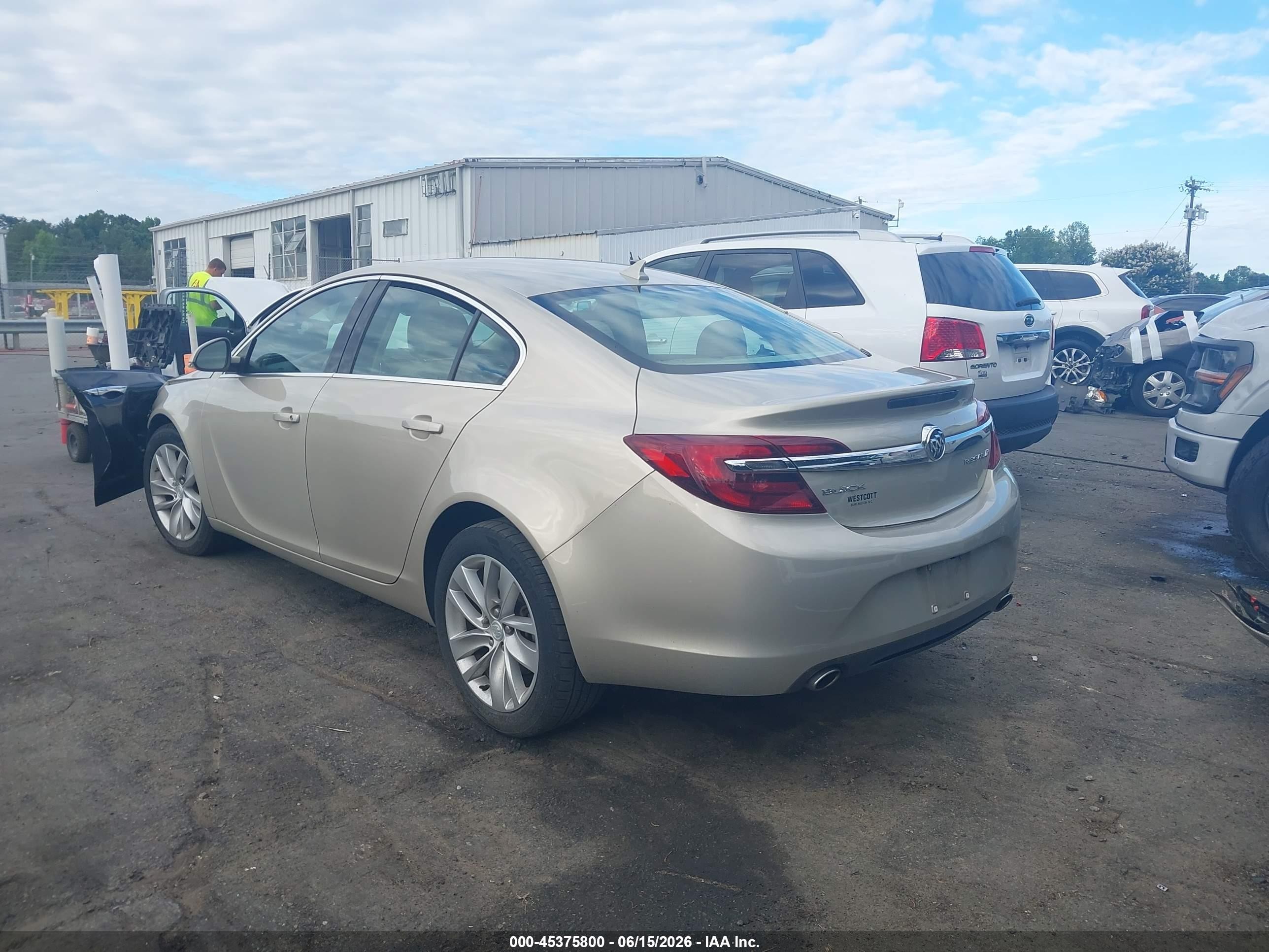 2014 Buick Regal Turbo Золотой vin: 2G4GK5EX9E9320552