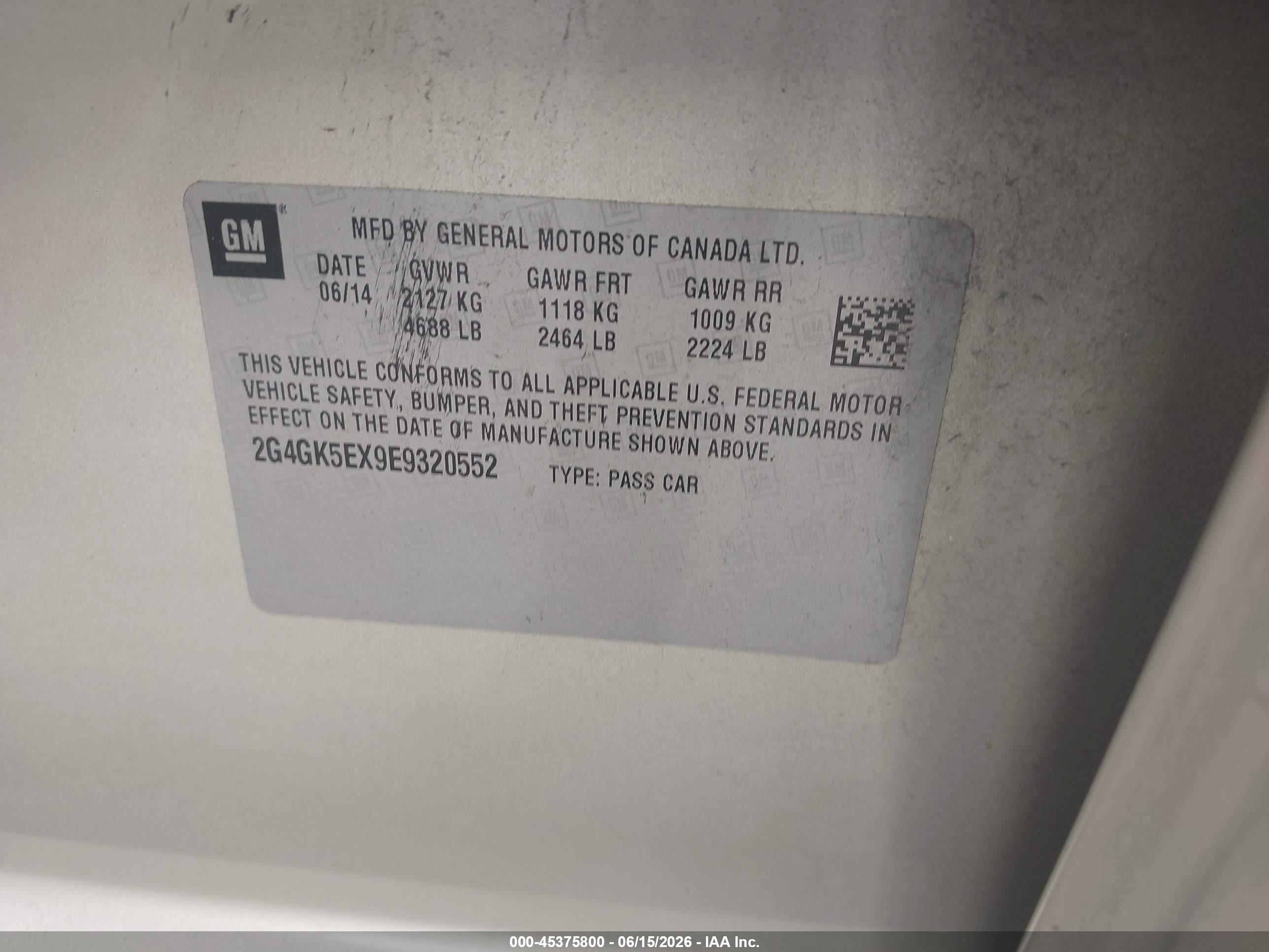 2014 Buick Regal Turbo Золотой vin: 2G4GK5EX9E9320552