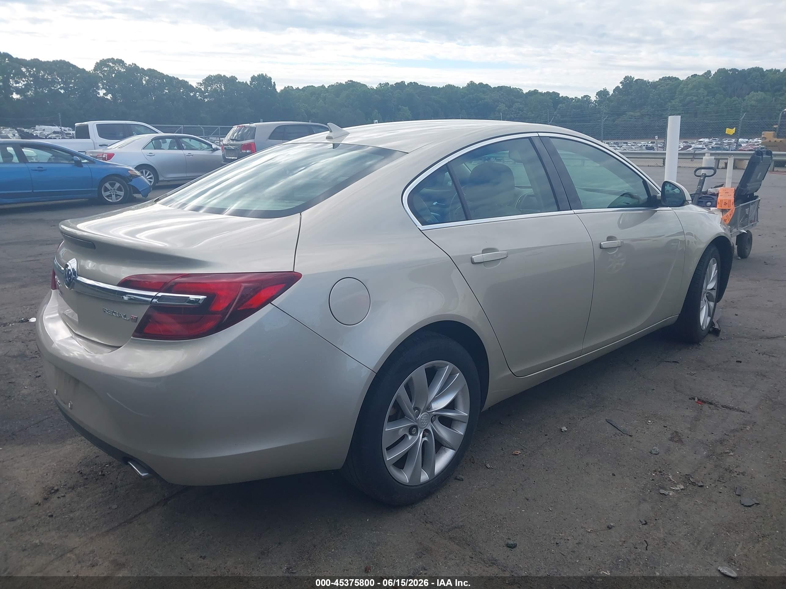 2014 Buick Regal Turbo Золотой vin: 2G4GK5EX9E9320552