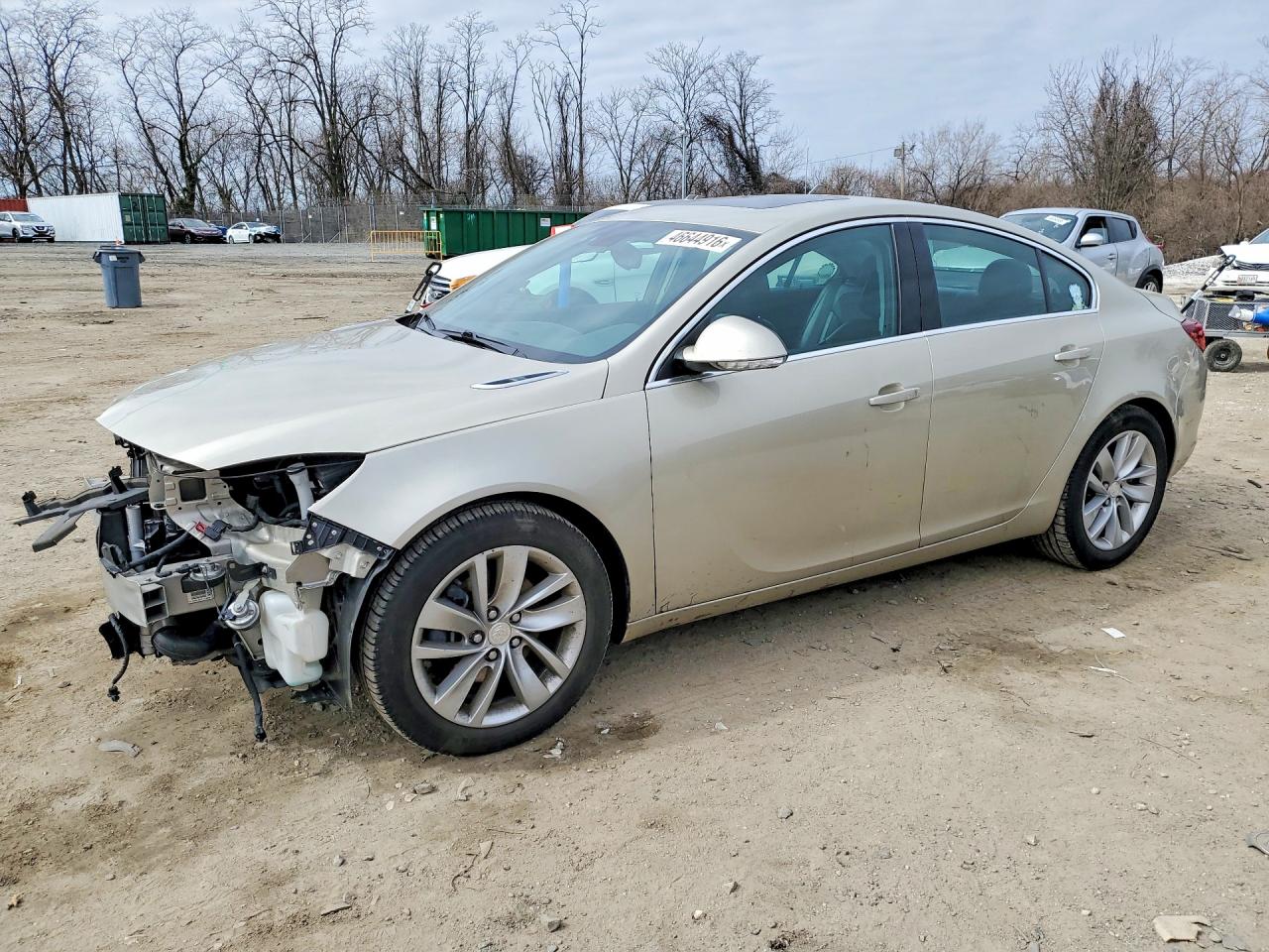 2015 Buick Regal Beige vin: 2G4GK5EXXF9163616