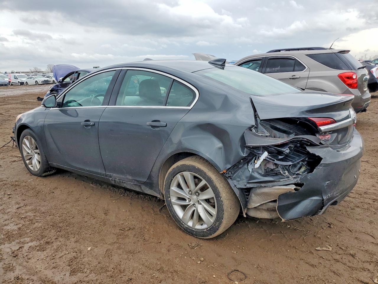 2015 Buick Regal Серый vin: 2G4GK5EXXF9173921