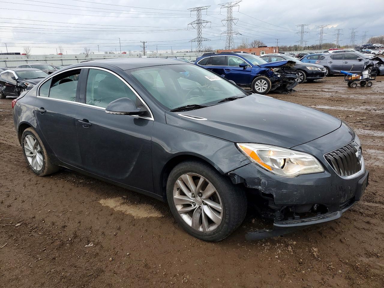 2015 Buick Regal Серый vin: 2G4GK5EXXF9173921