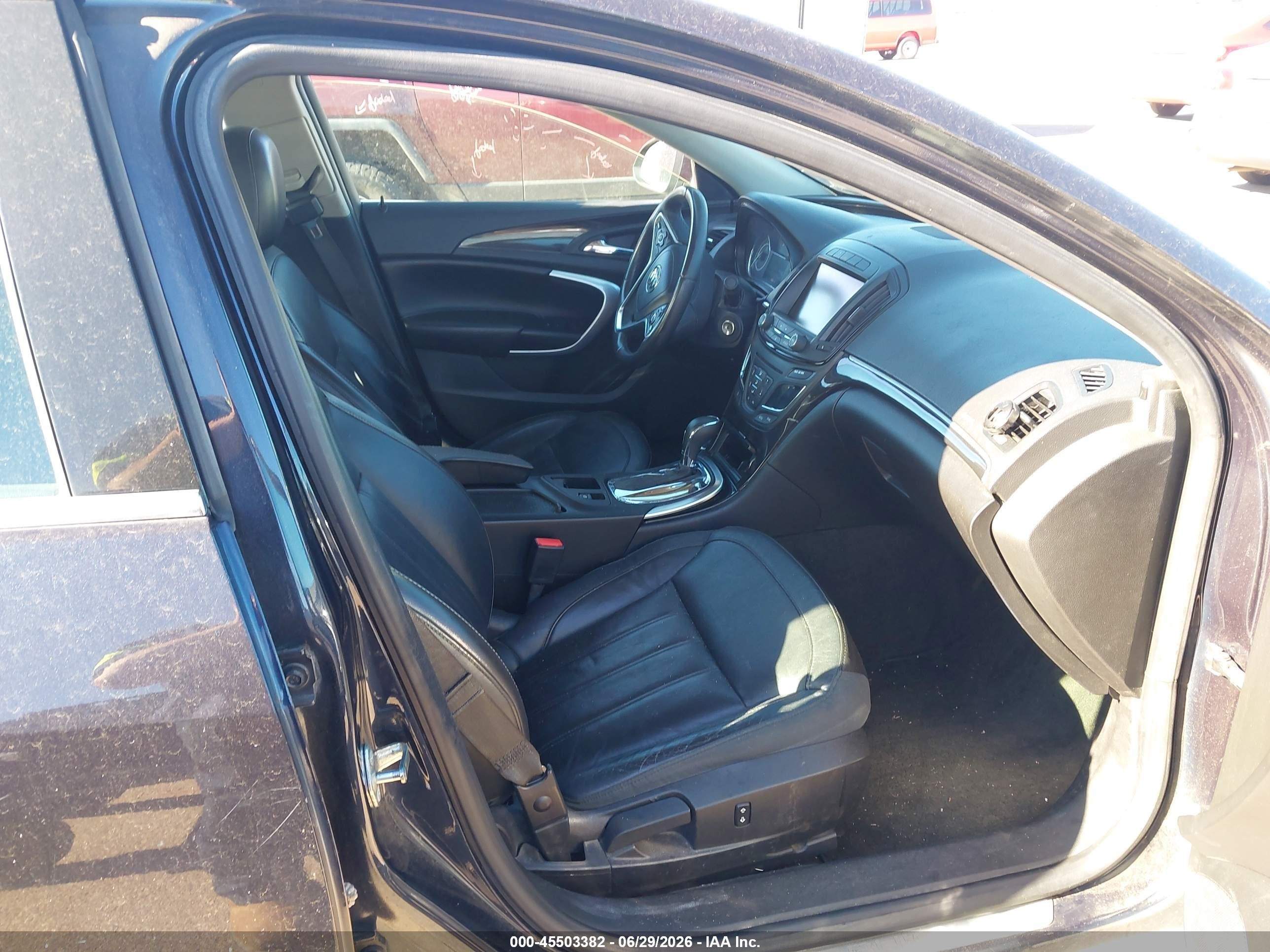 2014 Buick Regal Turbo Black vin: 2G4GL5EX2E9319207