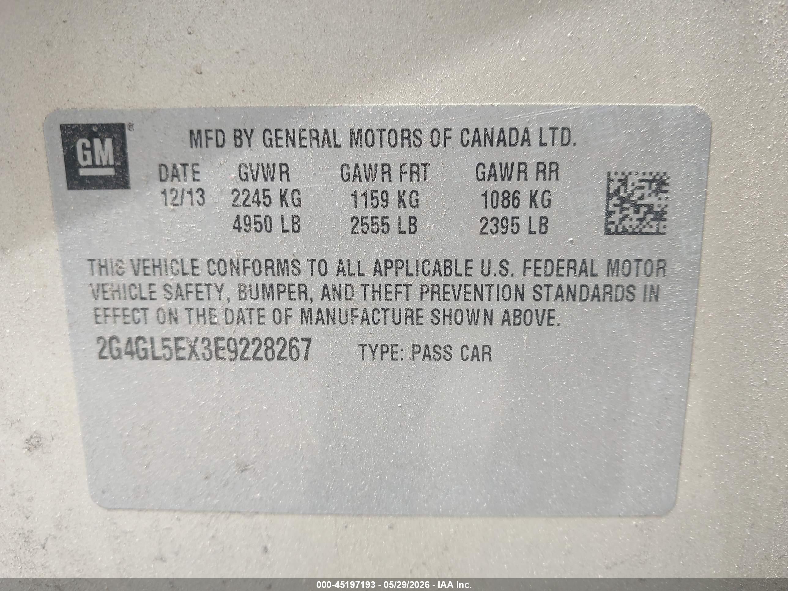 2014 Buick Regal Turbo Gold vin: 2G4GL5EX3E9228267