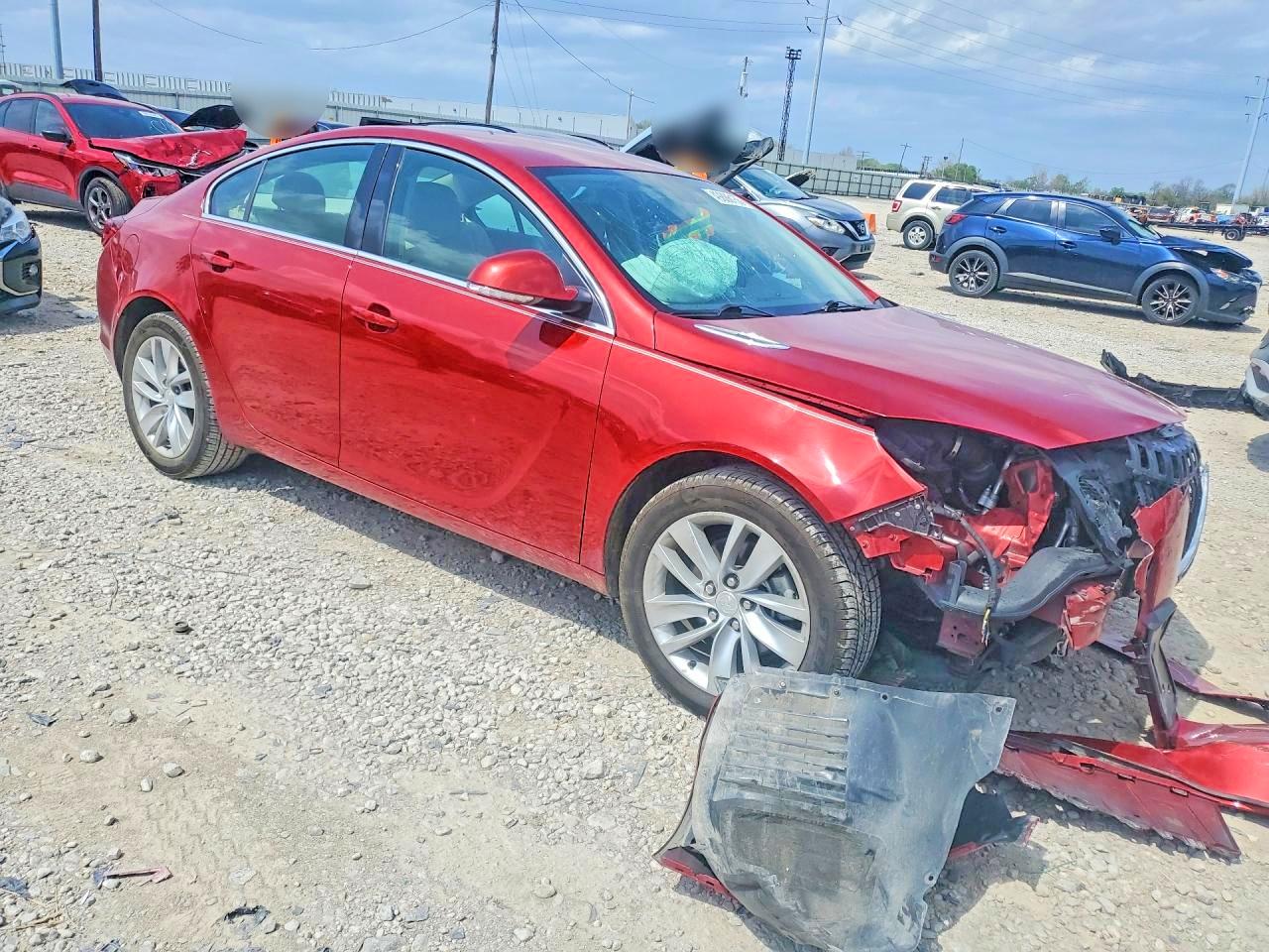 2014 Buick Regal Red vin: 2G4GL5EX4E9227225