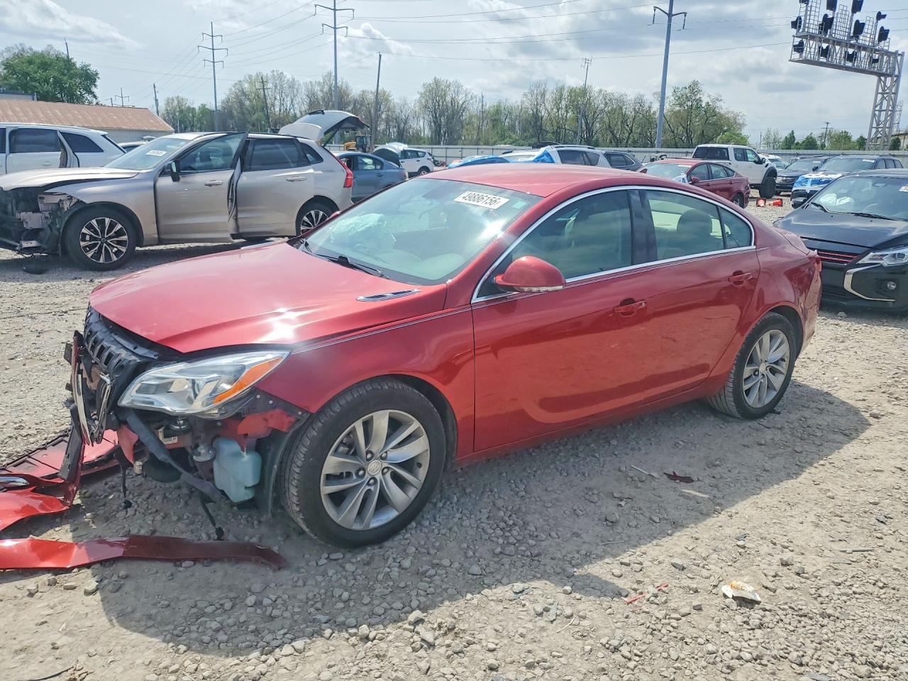 2014 Buick Regal Red vin: 2G4GL5EX4E9227225
