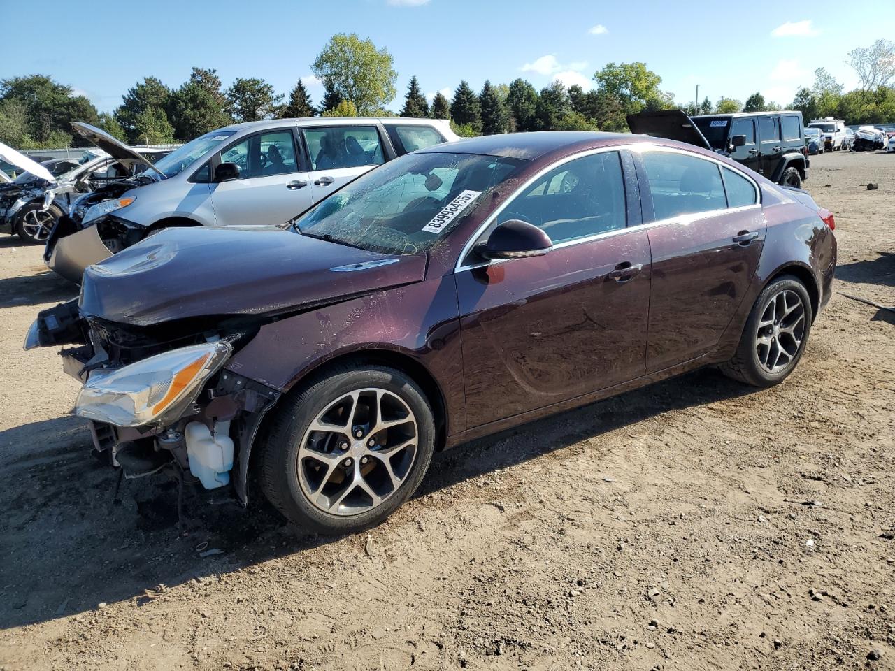 2017 Buick Regal Sport Touring Maroon vin: 2G4GL5EX4H9113181