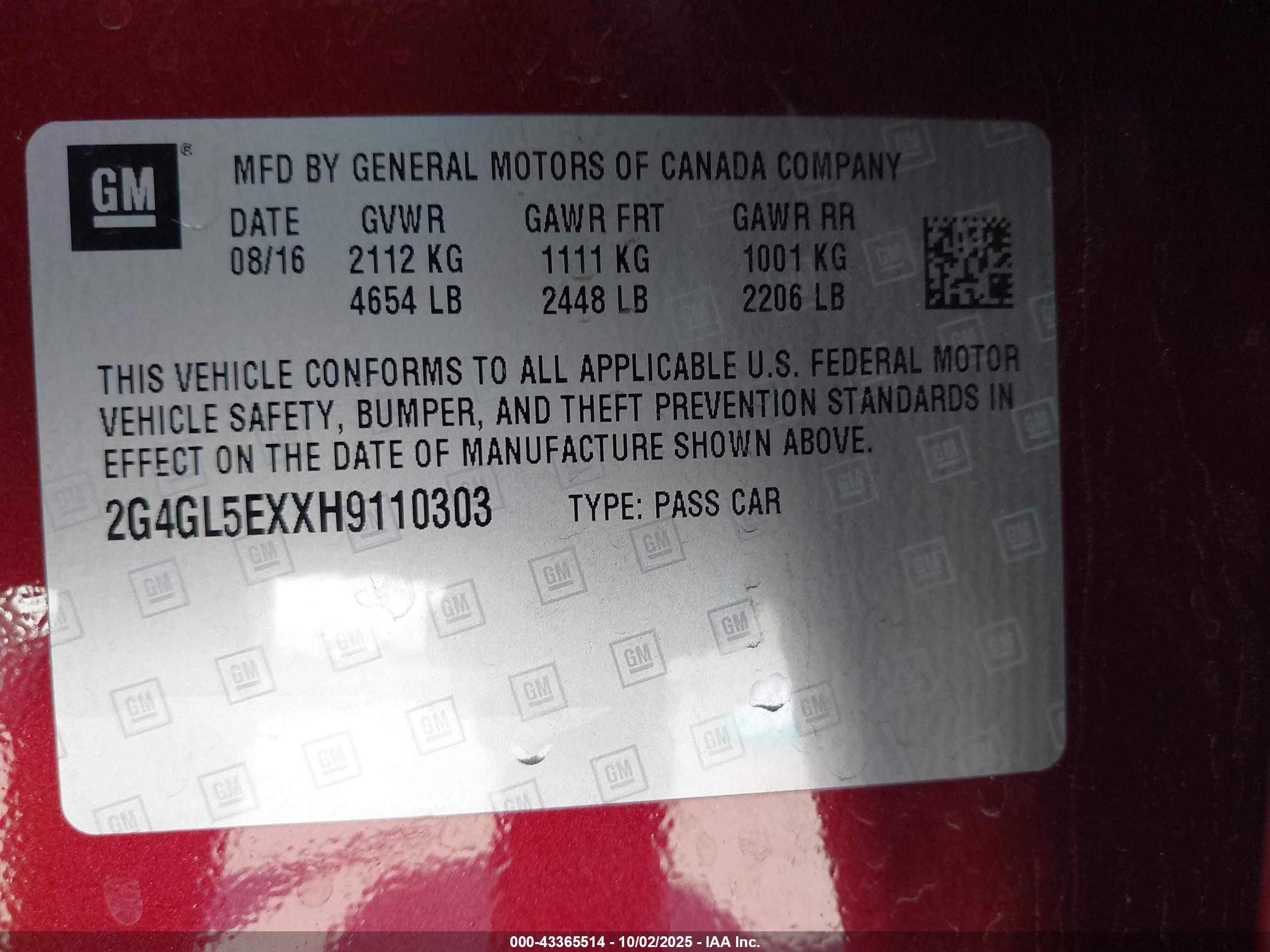 2017 Buick Regal Turbo Sport Touring Burgundy vin: 2G4GL5EXXH9110303