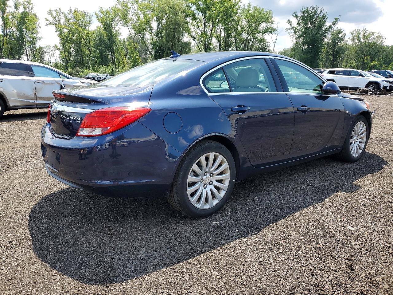 2011 Buick Regal Cxl Blue vin: 2G4GN5EC3B9182037