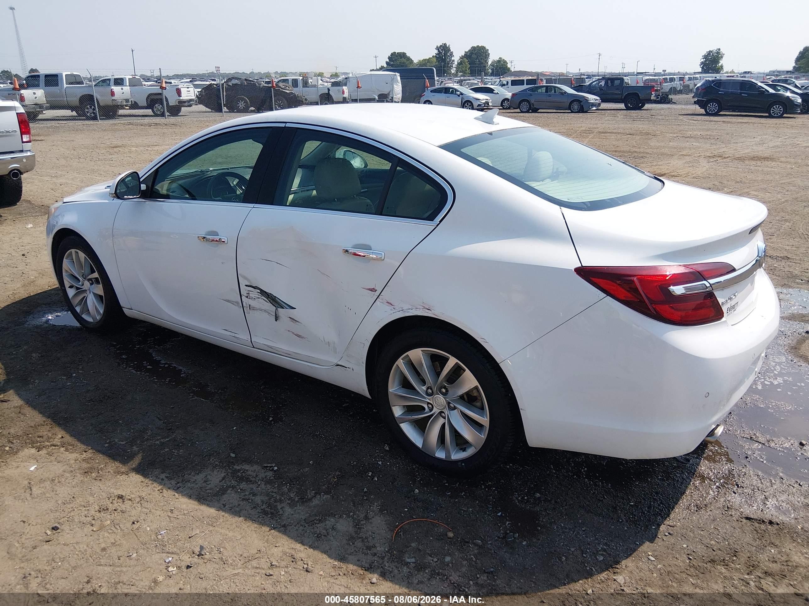 2014 Buick Regal Turbo/e-assist Premium I White vin: 2G4GN5EX0E9253671