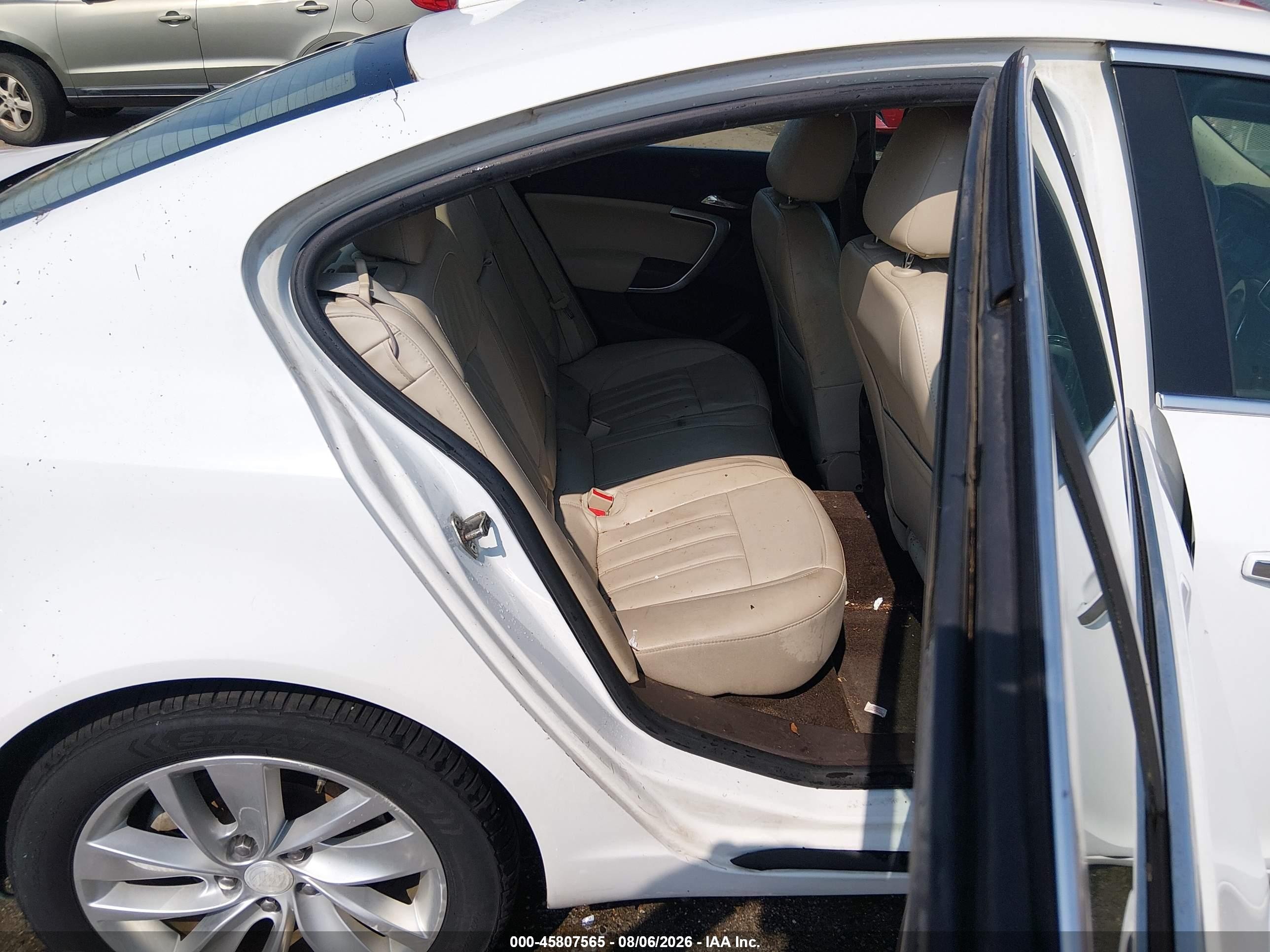2014 Buick Regal Turbo/e-assist Premium I White vin: 2G4GN5EX0E9253671