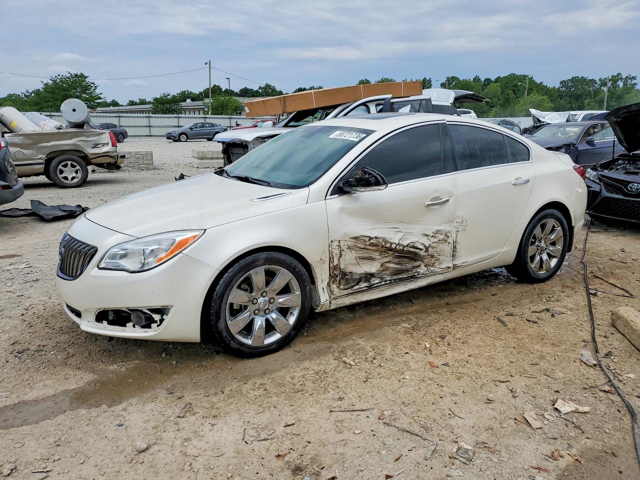 2014 Buick Regal Premium White vin: 2G4GN5EX0E9317014