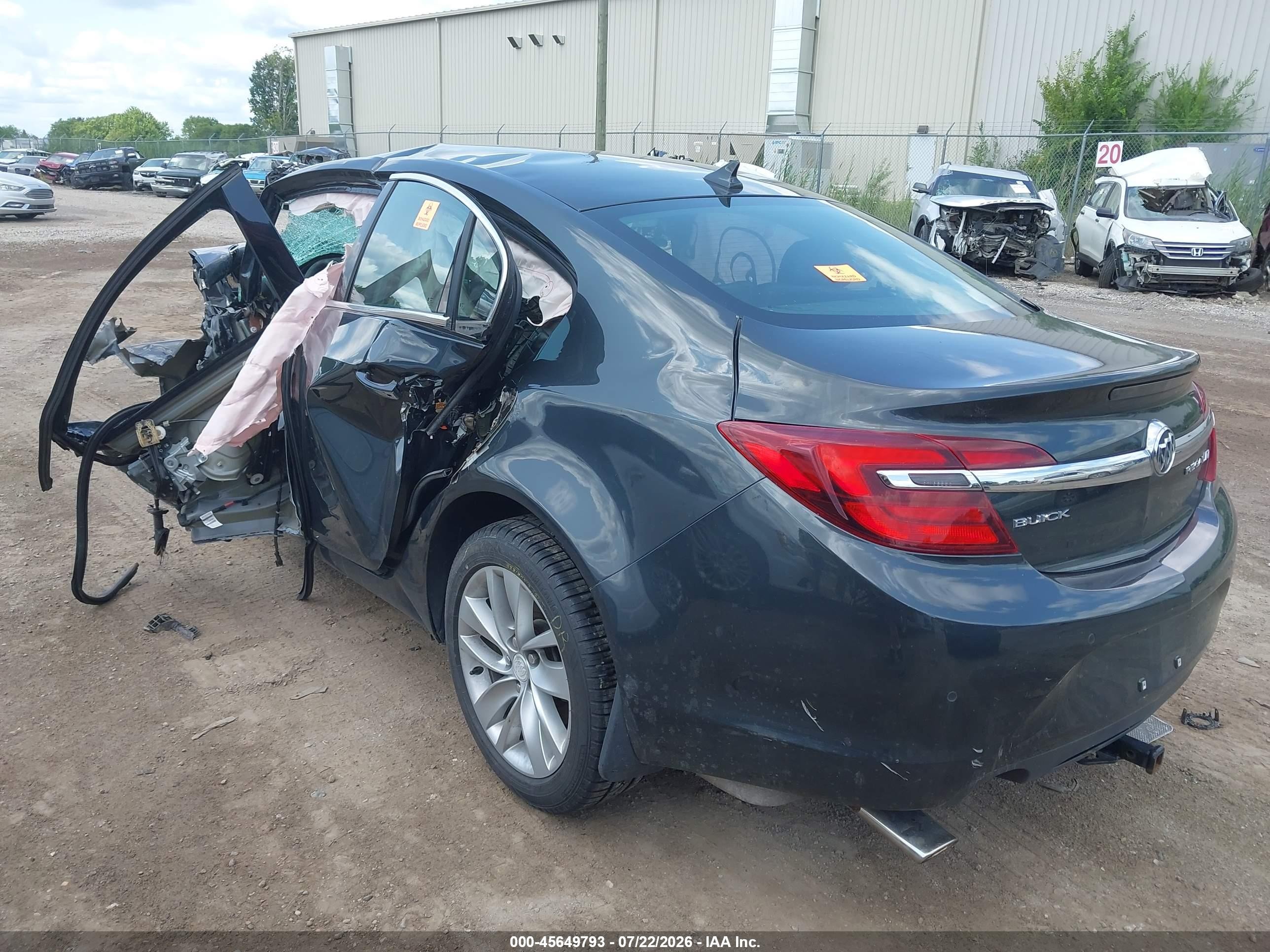 2014 Buick Regal Turbo/e-assist Premium I Gray vin: 2G4GN5EX0E9325632