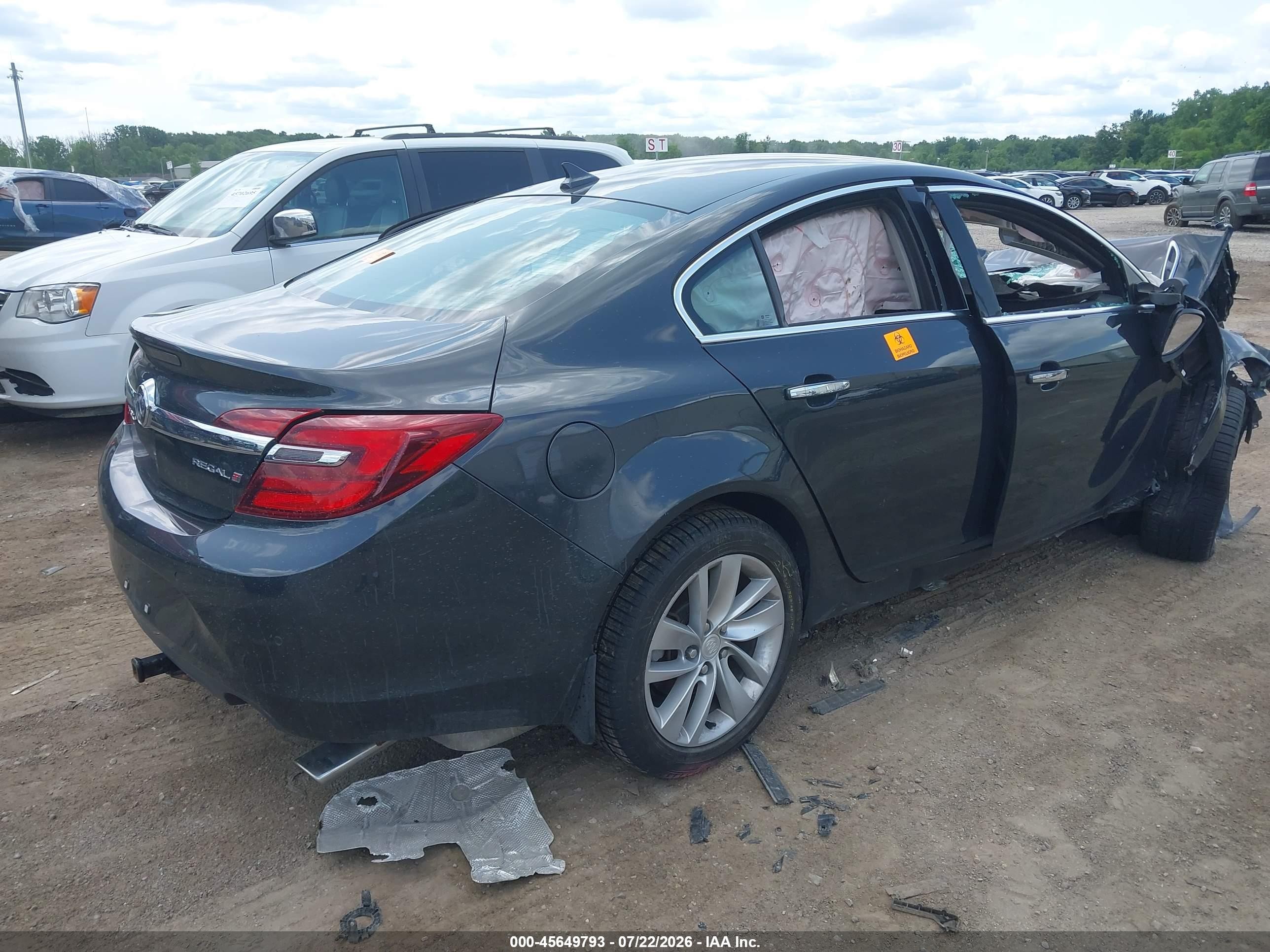 2014 Buick Regal Turbo/e-assist Premium I Gray vin: 2G4GN5EX0E9325632