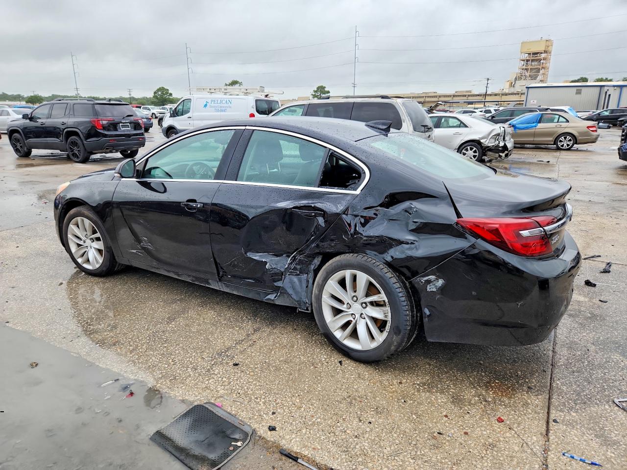 2015 Buick Regal Premium Черный vin: 2G4GN5EX0F9281472