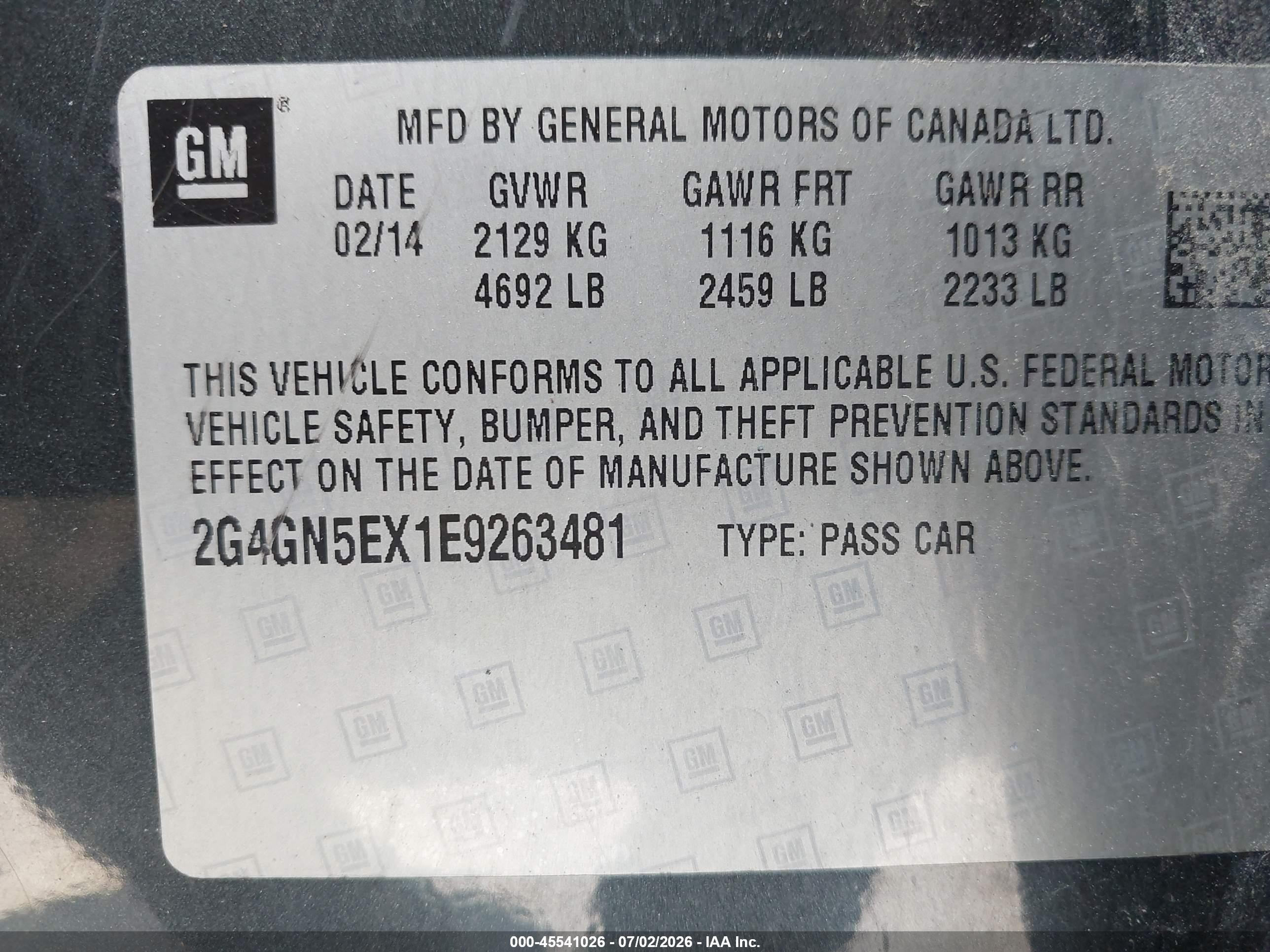 2014 Buick Regal Turbo/e-assist Premium I Серый vin: 2G4GN5EX1E9263481