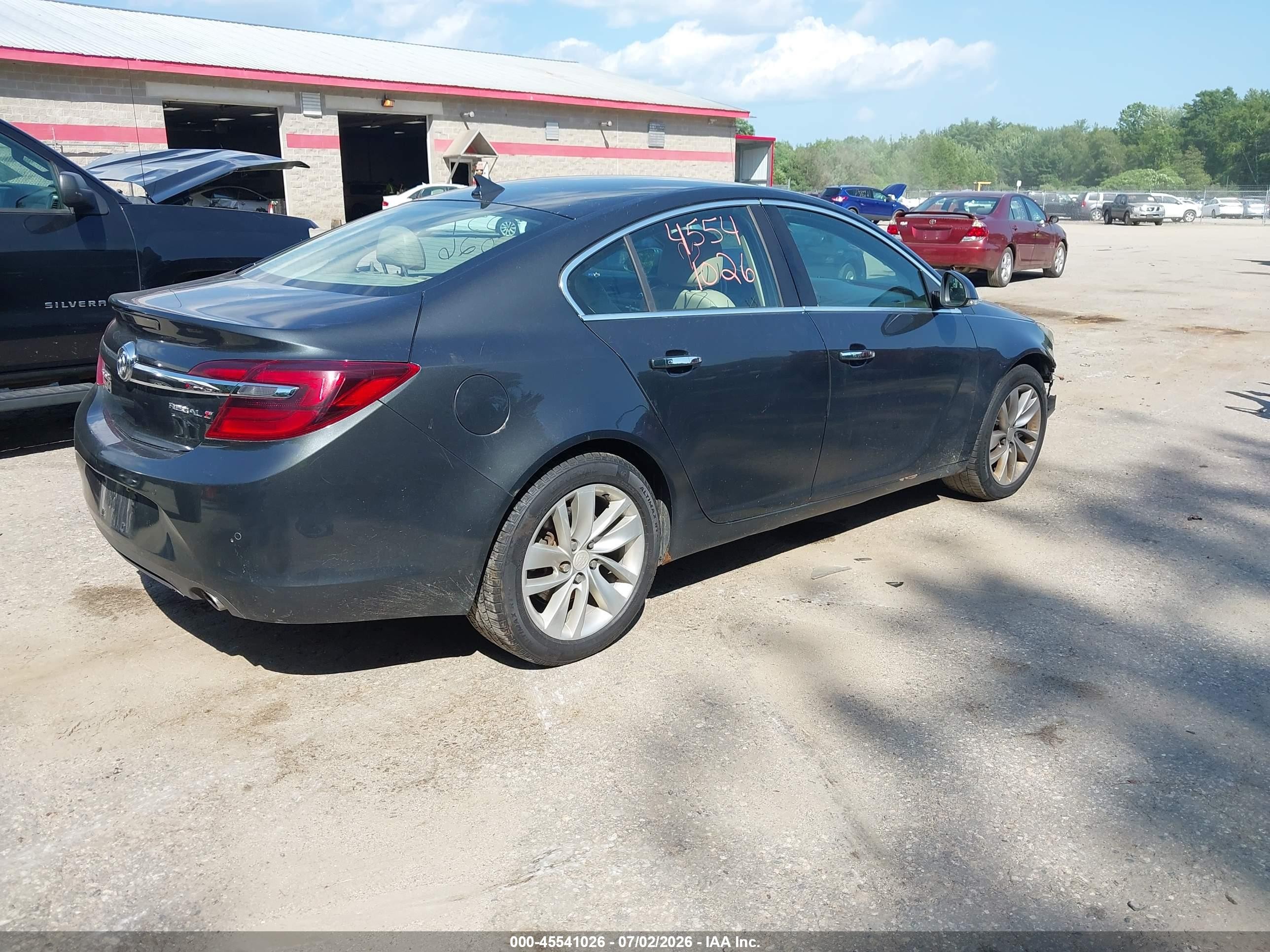 2014 Buick Regal Turbo/e-assist Premium I Серый vin: 2G4GN5EX1E9263481