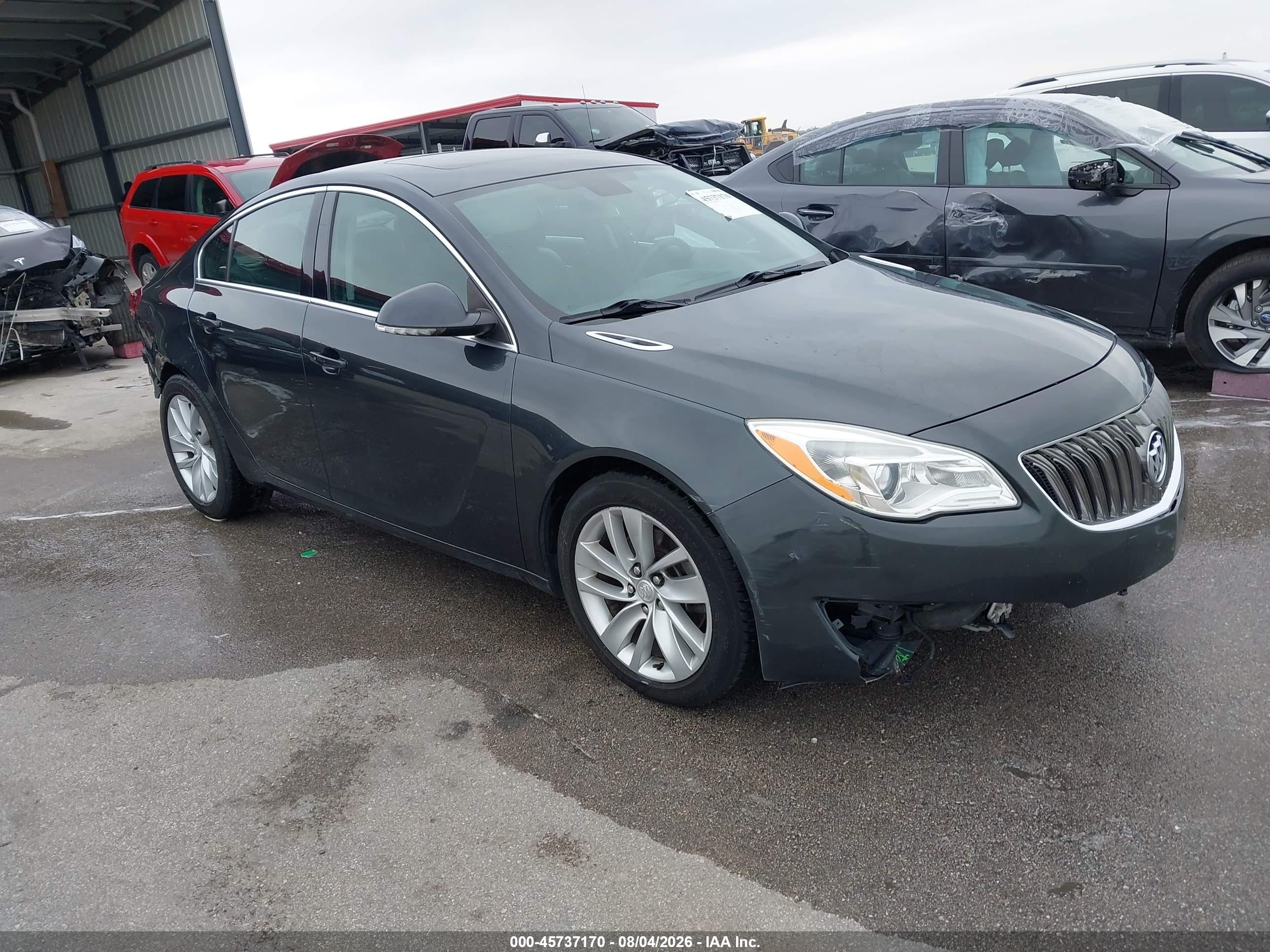 2015 Buick Regal Turbo/e-assist Premium I Gray vin: 2G4GN5EX1F9158313
