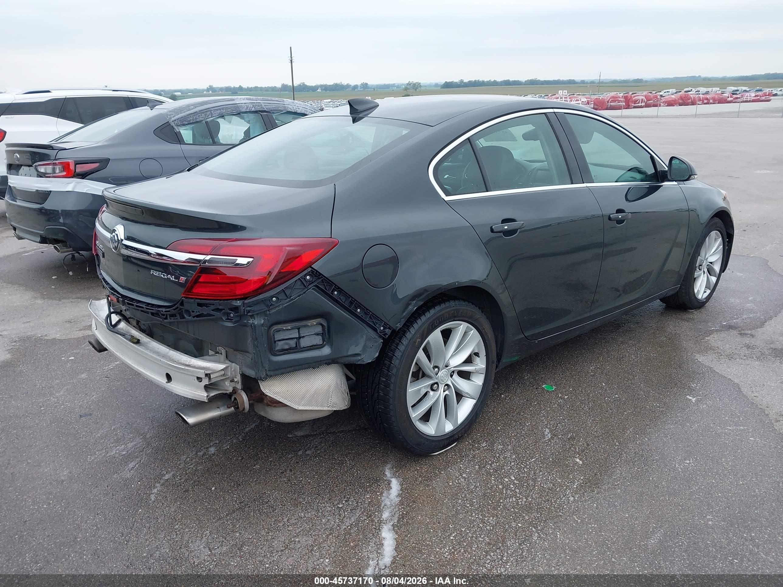 2015 Buick Regal Turbo/e-assist Premium I Gray vin: 2G4GN5EX1F9158313