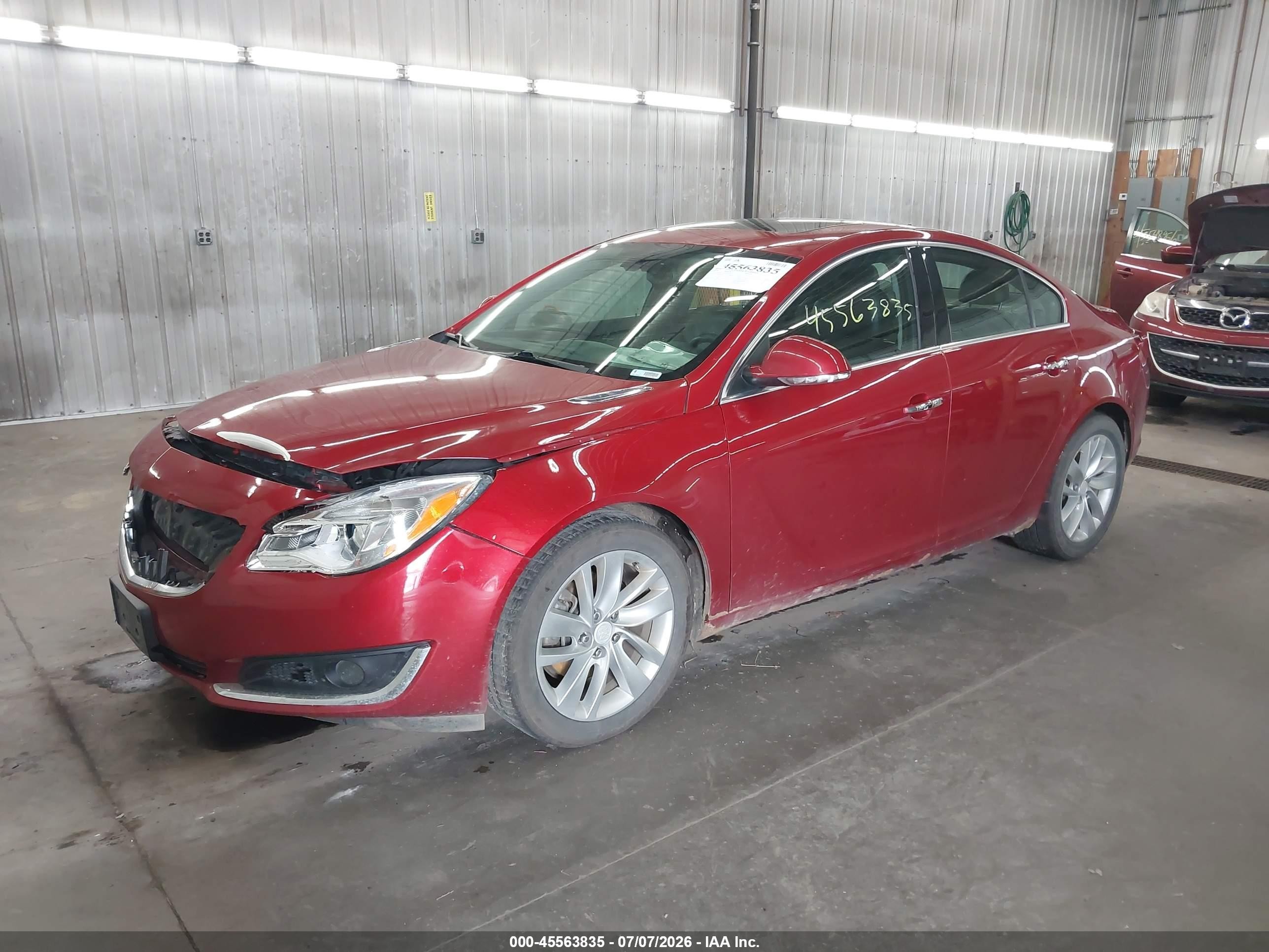 2014 Buick Regal Turbo/e-assist Premium I Красный vin: 2G4GN5EX3E9310655
