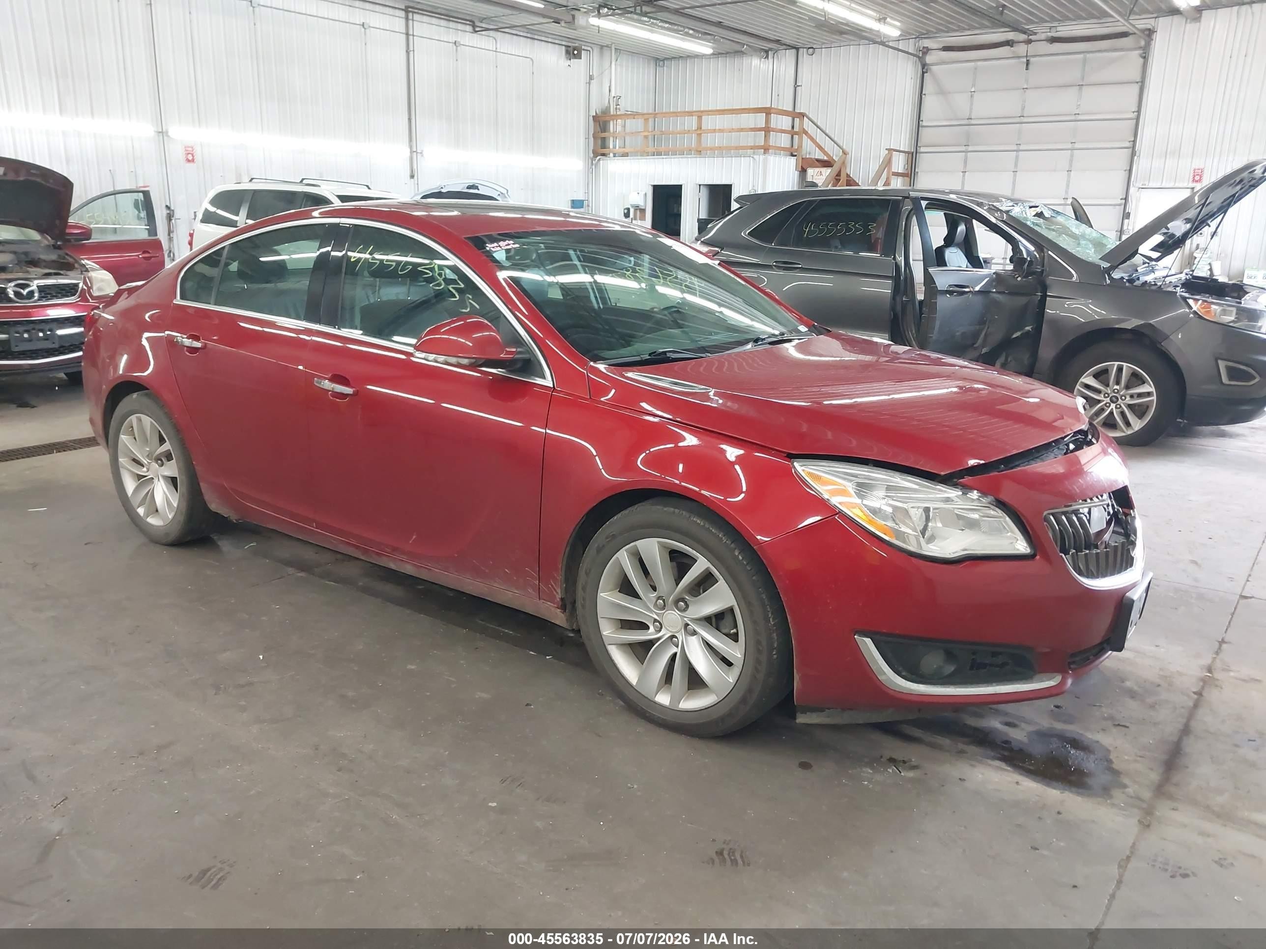 2014 Buick Regal Turbo/e-assist Premium I Red vin: 2G4GN5EX3E9310655