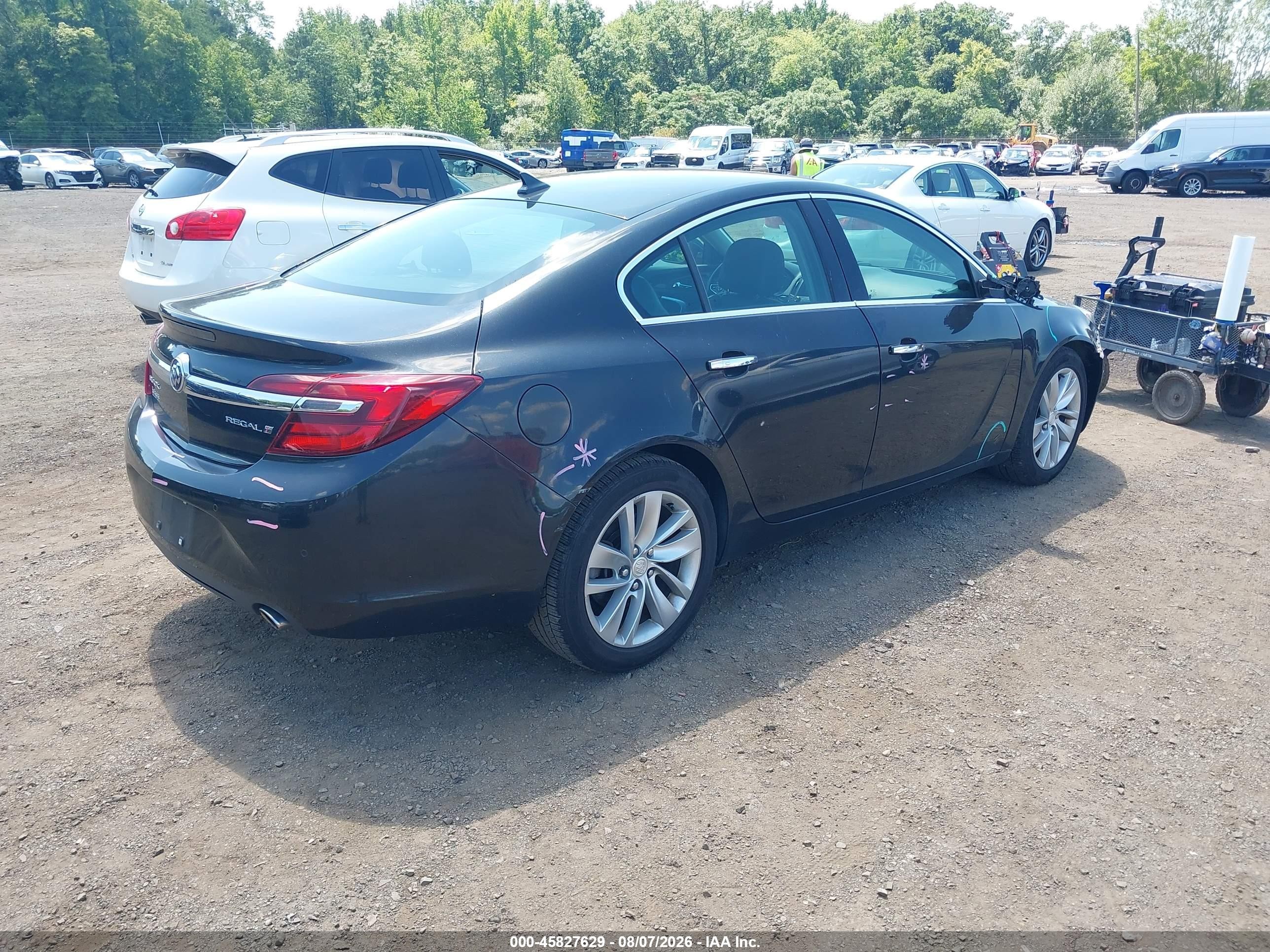 2014 Buick Regal Turbo/e-assist Premium I Черный vin: 2G4GN5EX3E9325446