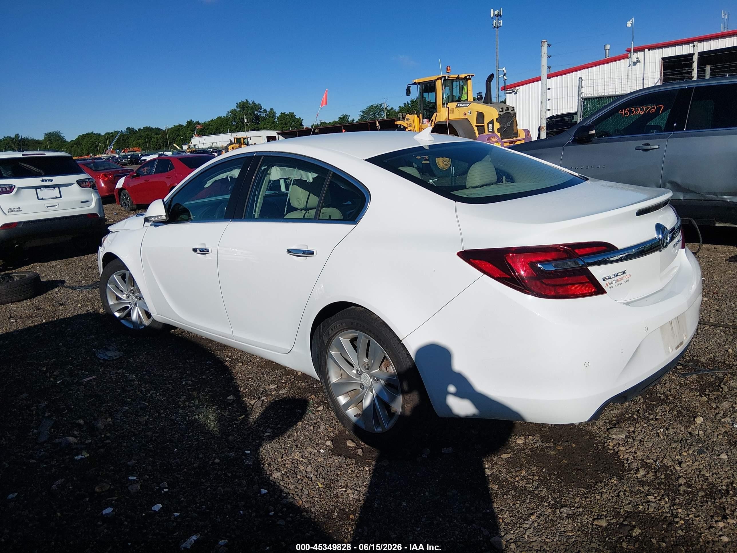 2014 Buick Regal Turbo/e-assist Premium I White vin: 2G4GN5EX4E9320062