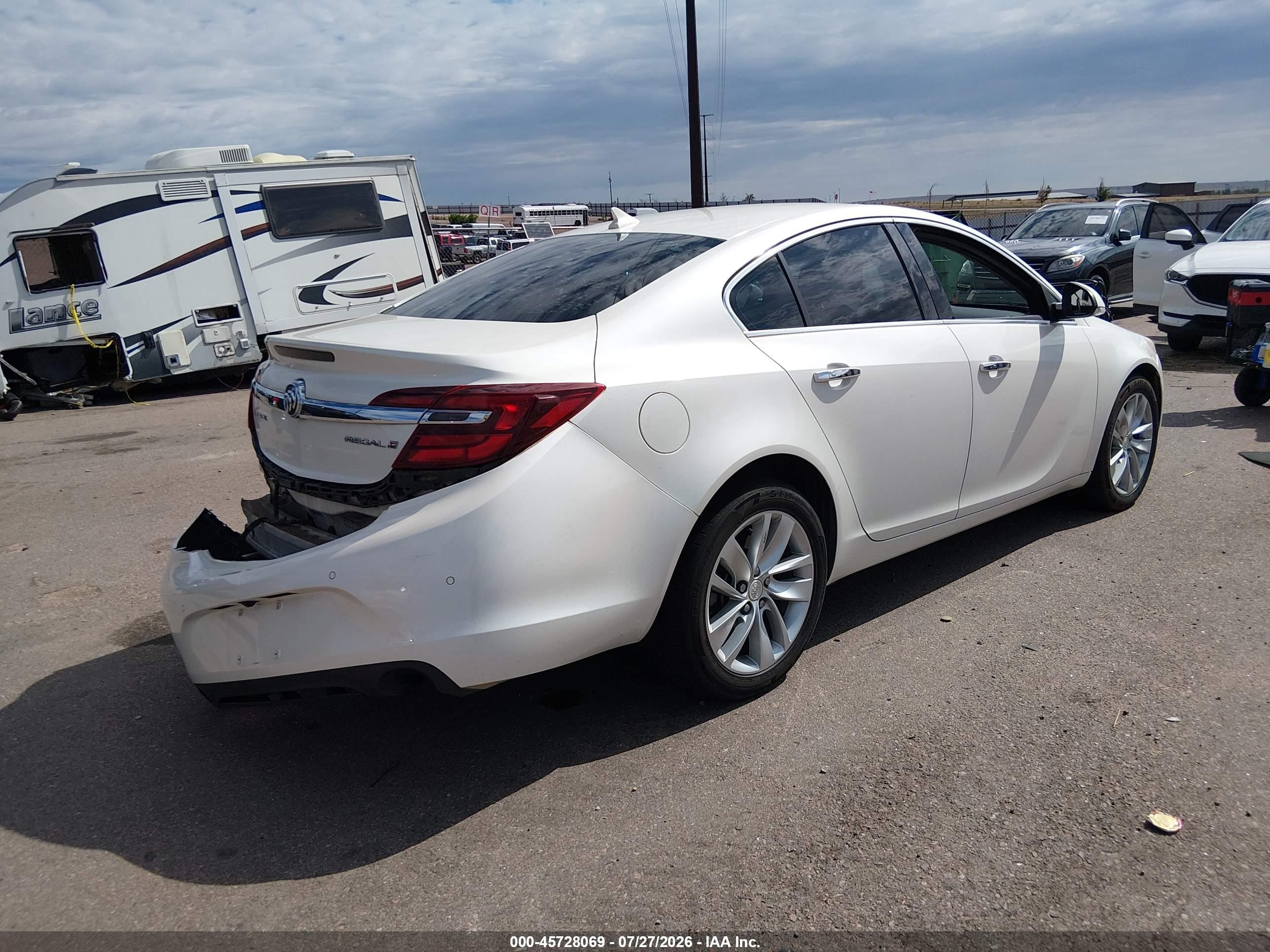 2014 Buick Regal Turbo/e-assist Premium I White vin: 2G4GN5EX6E9162453