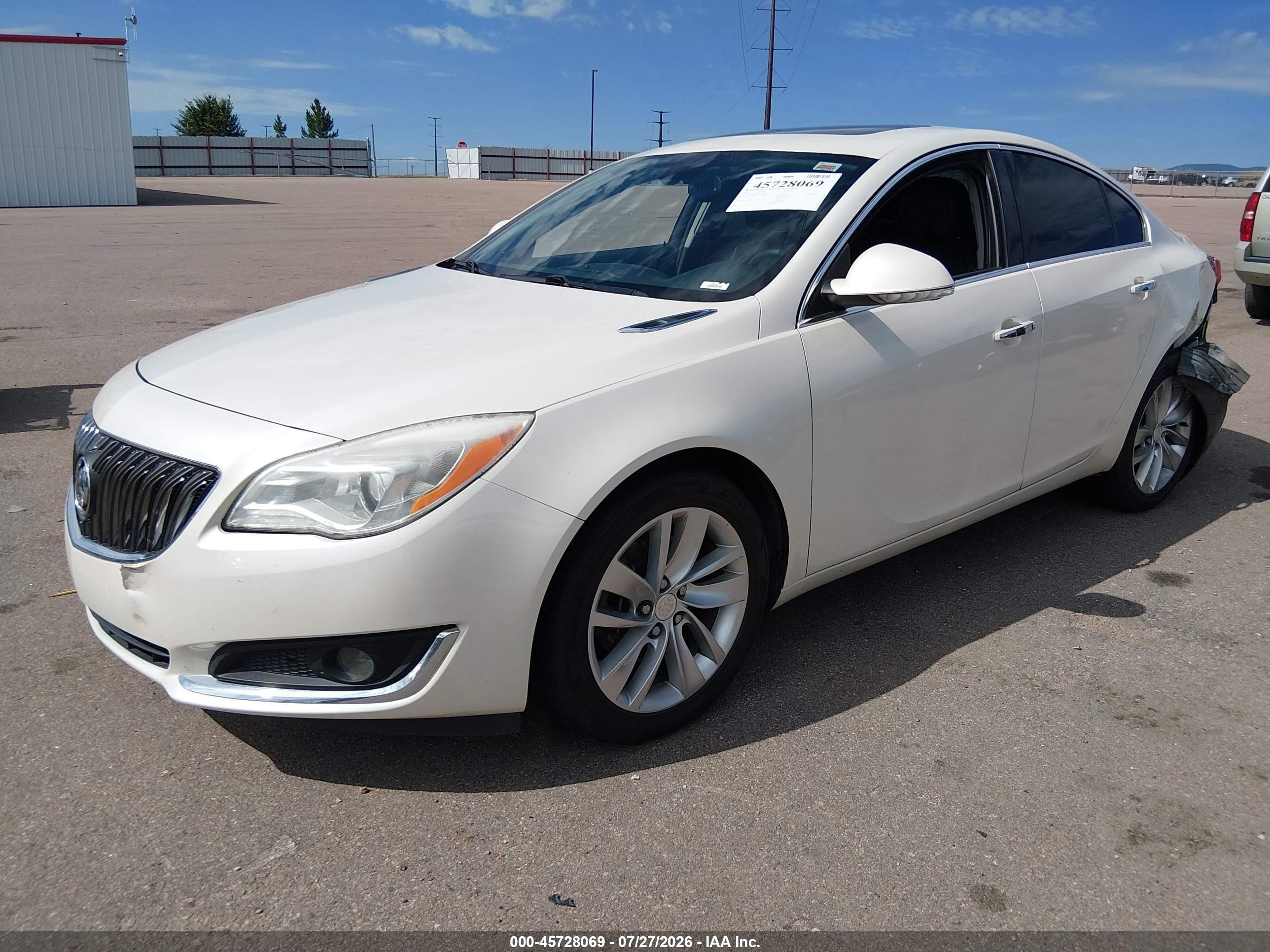 2014 Buick Regal Turbo/e-assist Premium I White vin: 2G4GN5EX6E9162453