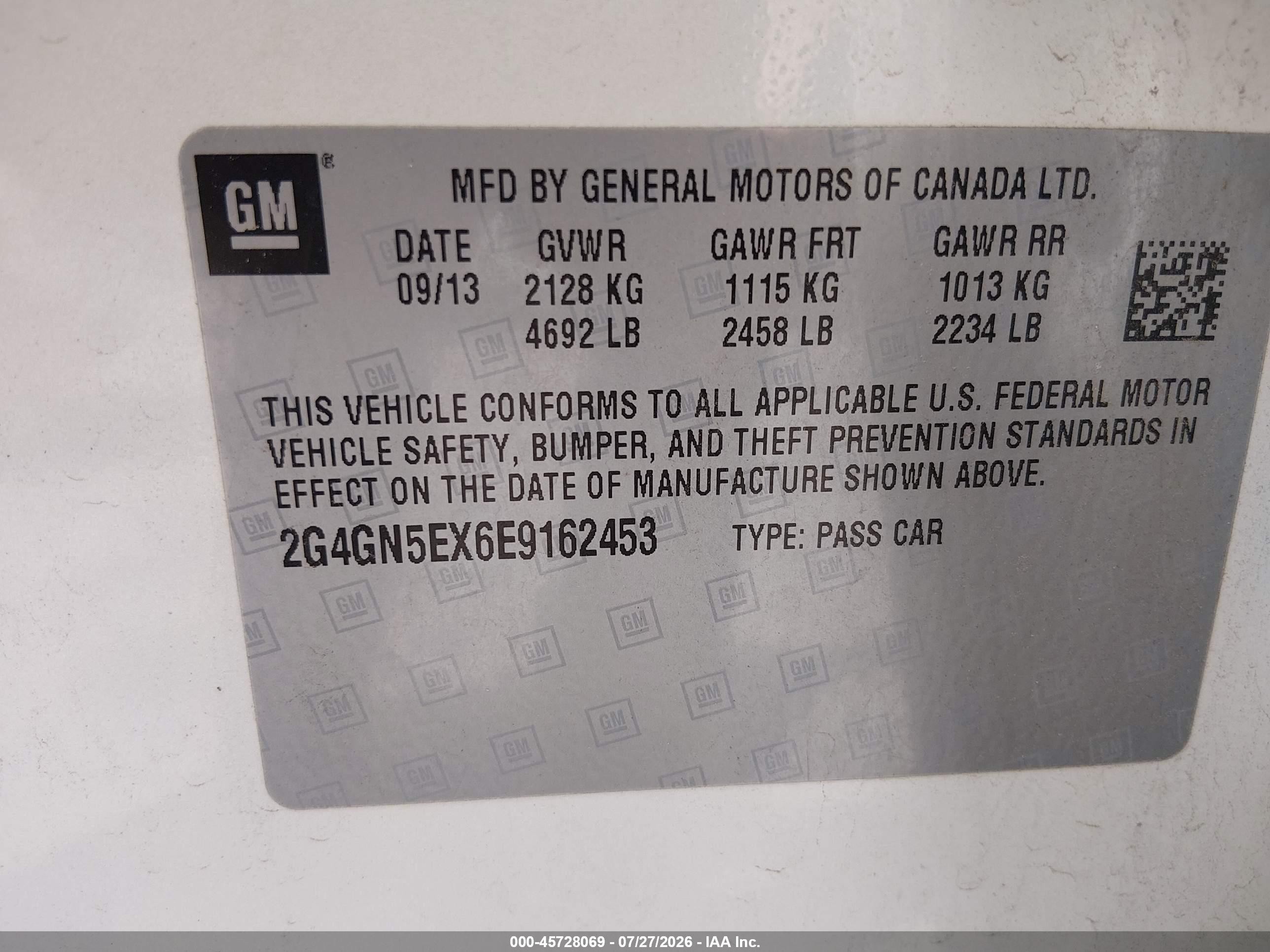 2014 Buick Regal Turbo/e-assist Premium I White vin: 2G4GN5EX6E9162453