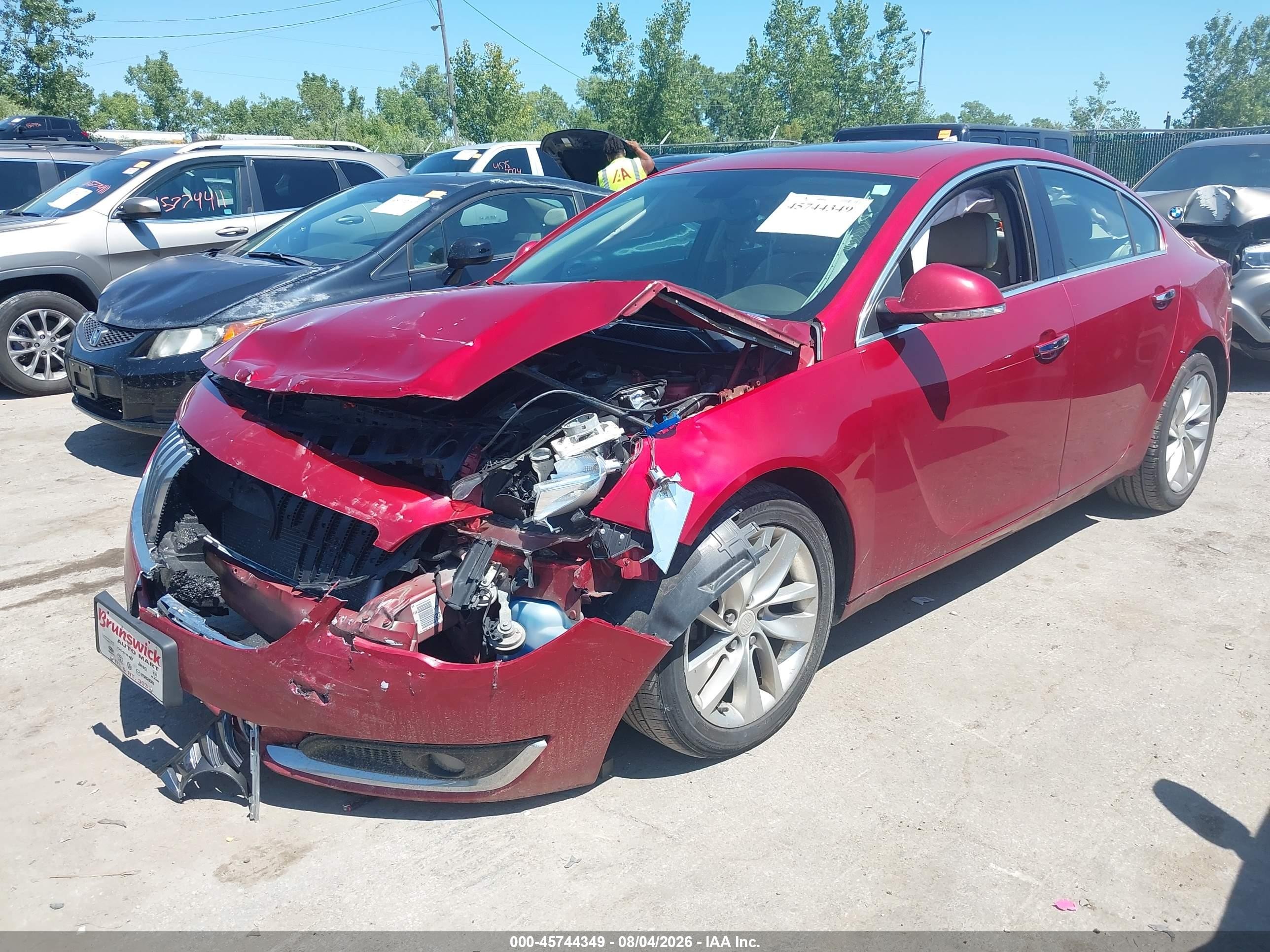 2014 Buick Regal Turbo/e-assist Premium I Red vin: 2G4GN5EX6E9168690