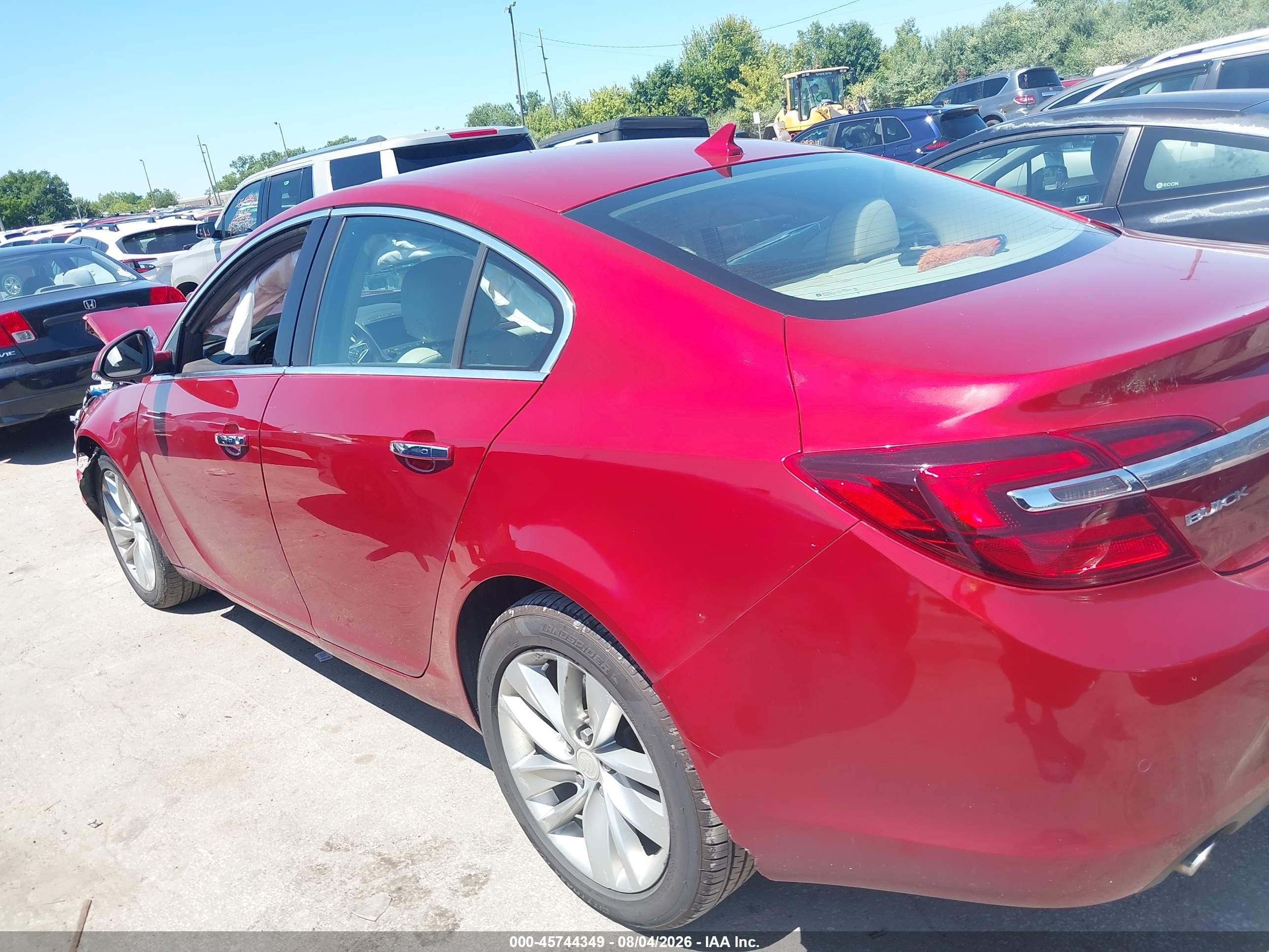 2014 Buick Regal Turbo/e-assist Premium I Red vin: 2G4GN5EX6E9168690