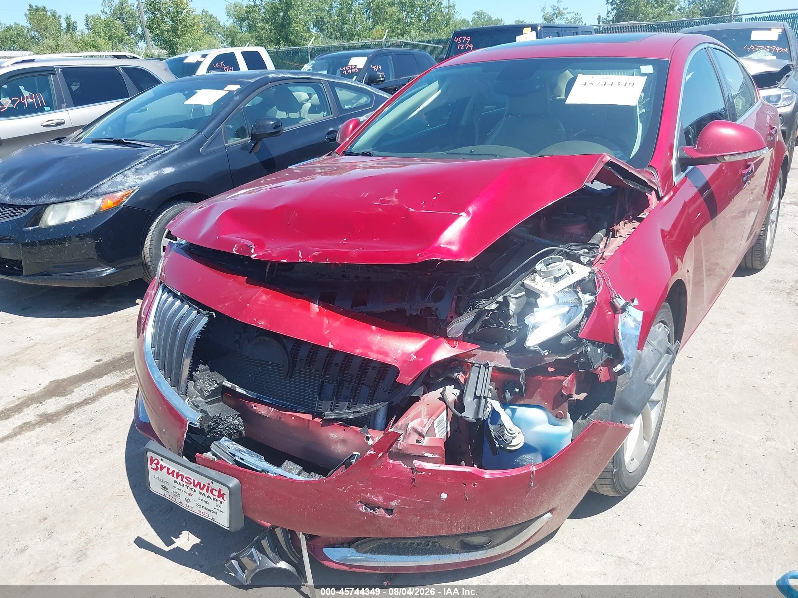 2014 Buick Regal Turbo/e-assist Premium I Red vin: 2G4GN5EX6E9168690