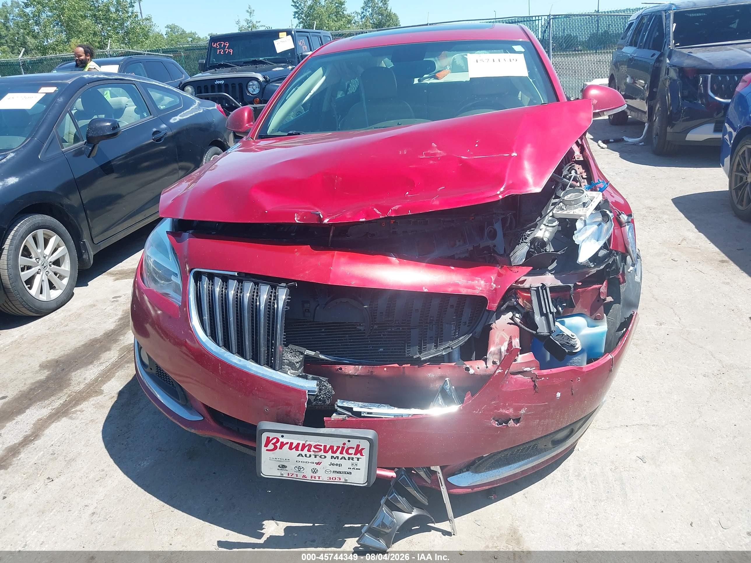 2014 Buick Regal Turbo/e-assist Premium I Red vin: 2G4GN5EX6E9168690