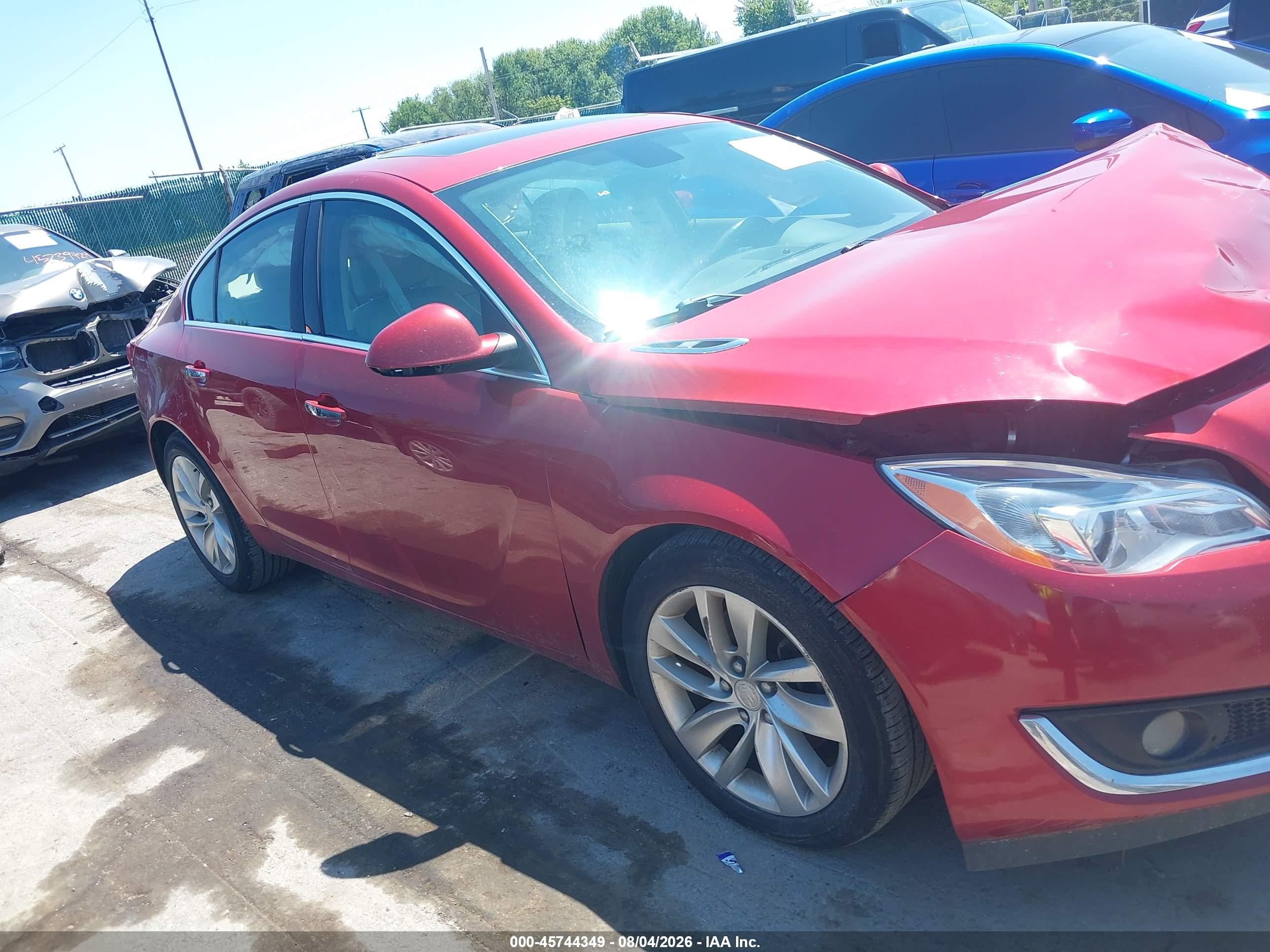 2014 Buick Regal Turbo/e-assist Premium I Red vin: 2G4GN5EX6E9168690