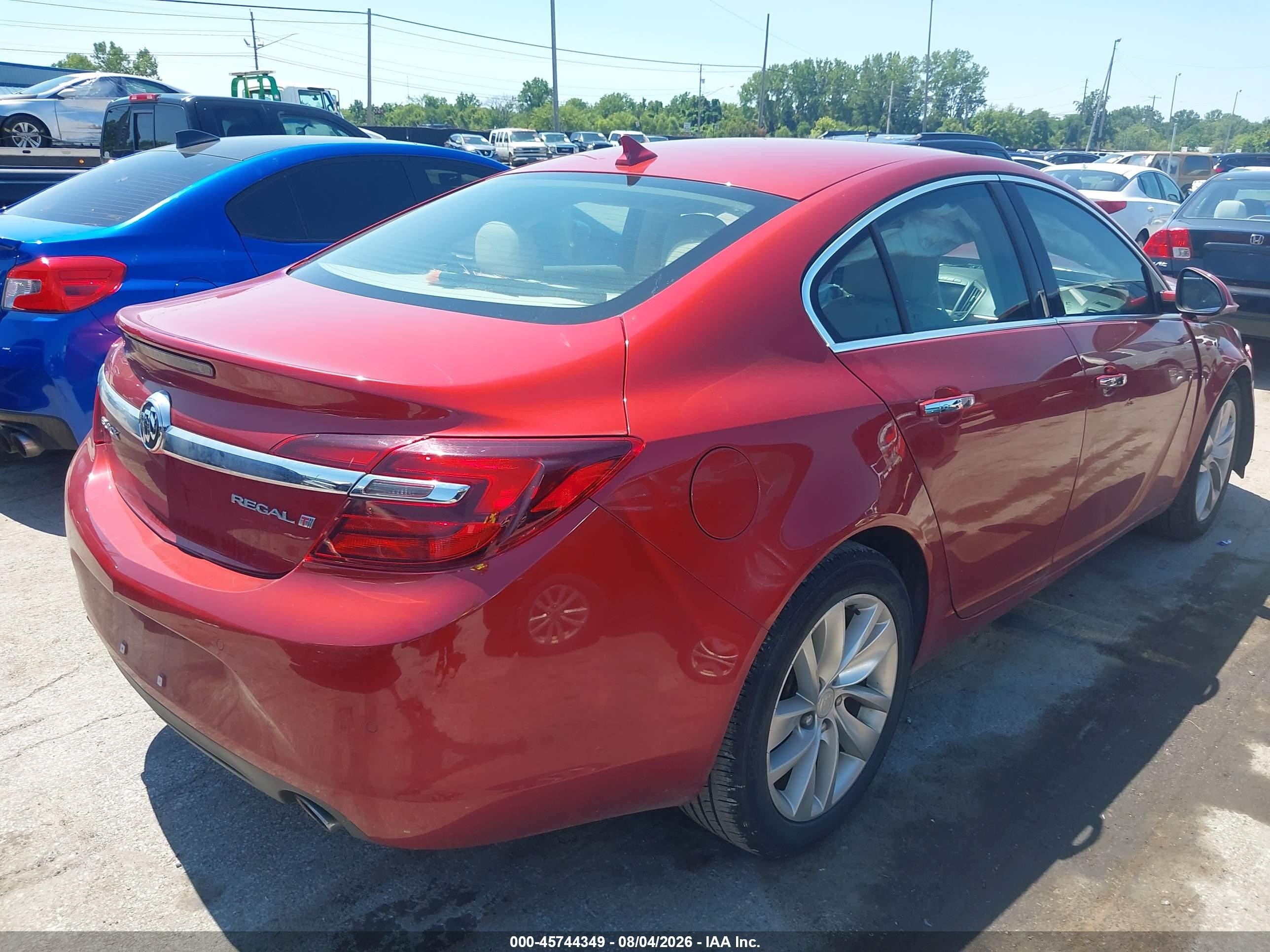 2014 Buick Regal Turbo/e-assist Premium I Red vin: 2G4GN5EX6E9168690