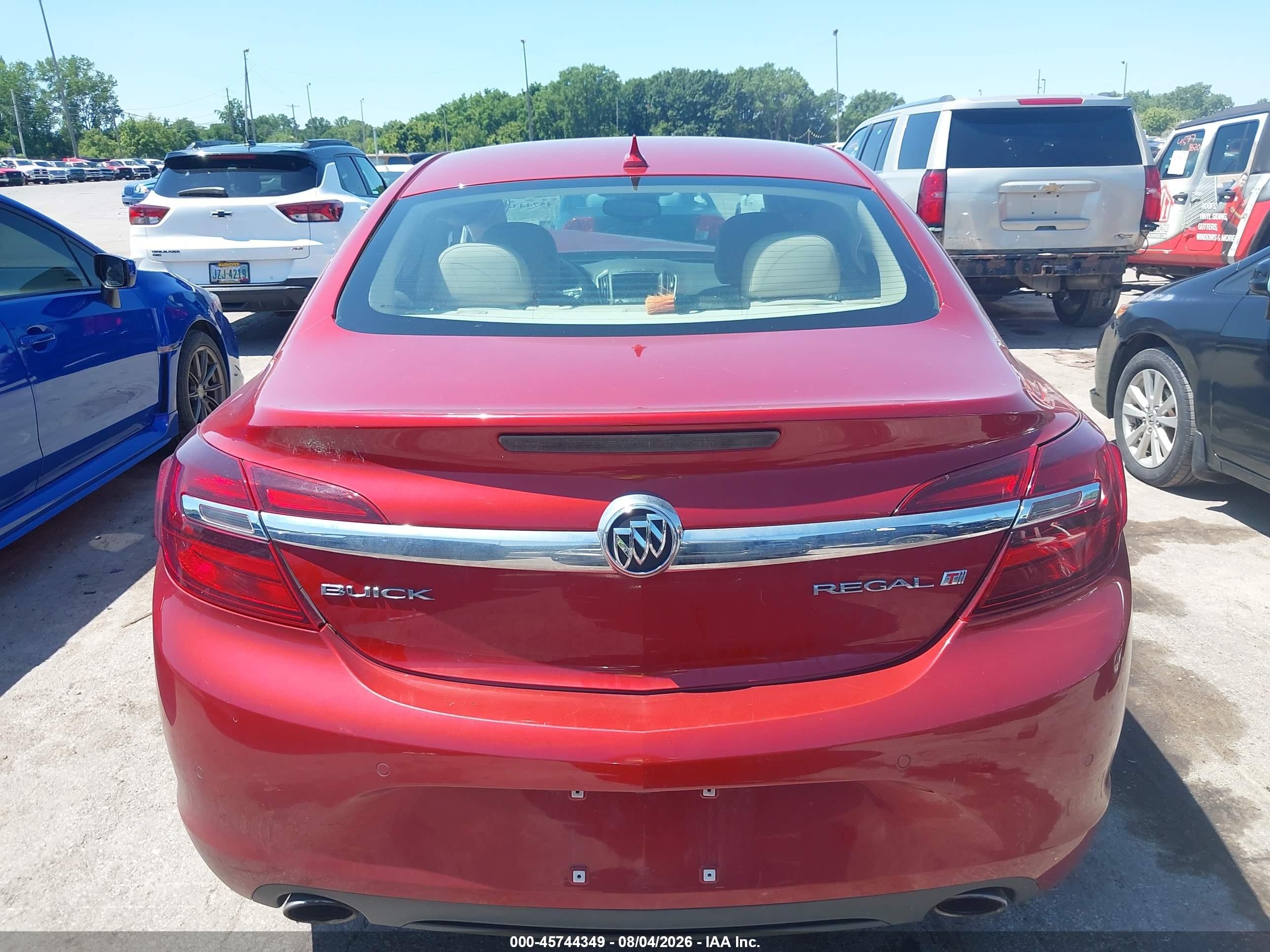 2014 Buick Regal Turbo/e-assist Premium I Red vin: 2G4GN5EX6E9168690