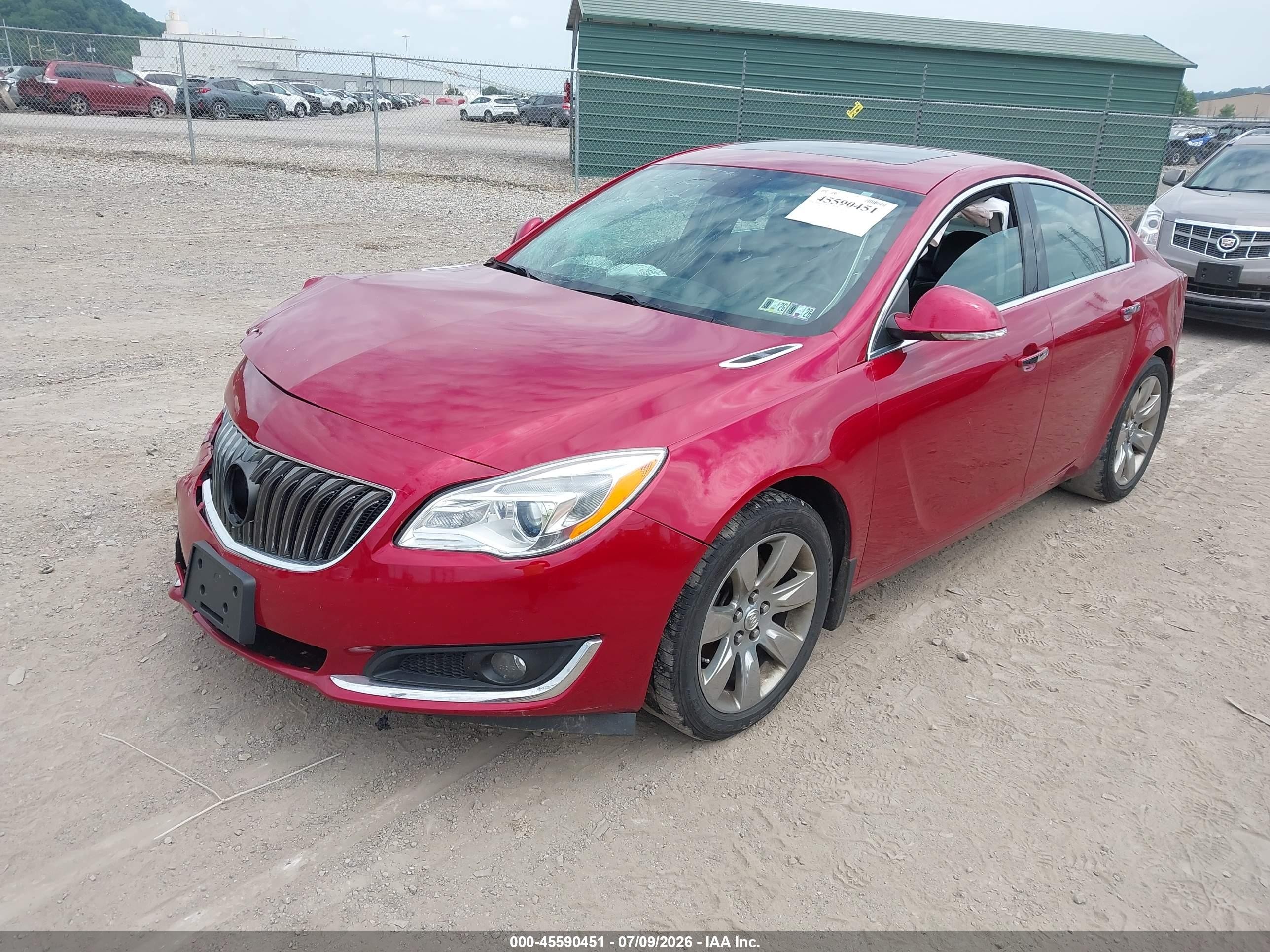 2014 Buick Regal Turbo/e-assist Premium I Red vin: 2G4GN5EX6E9213241
