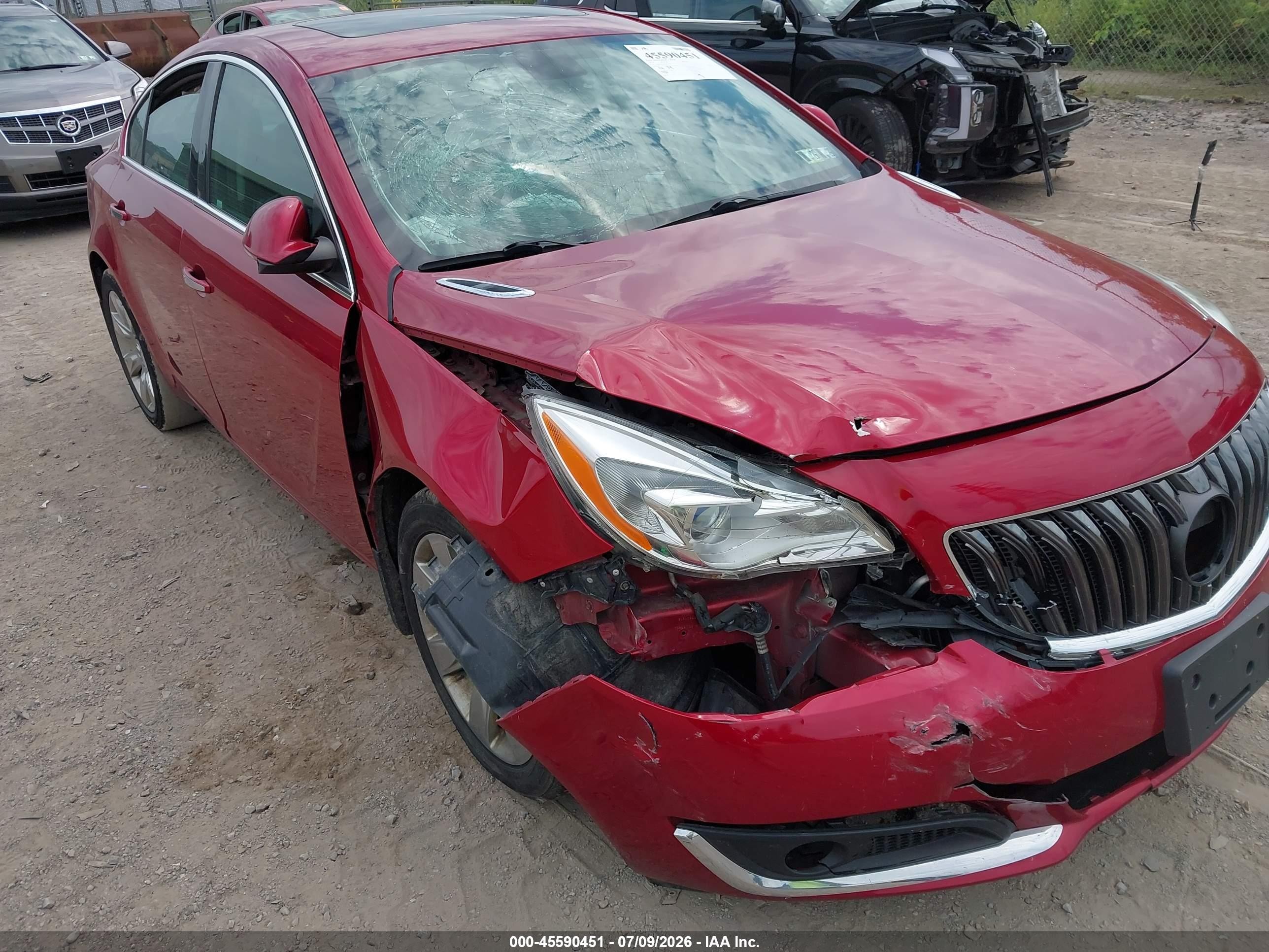2014 Buick Regal Turbo/e-assist Premium I Red vin: 2G4GN5EX6E9213241