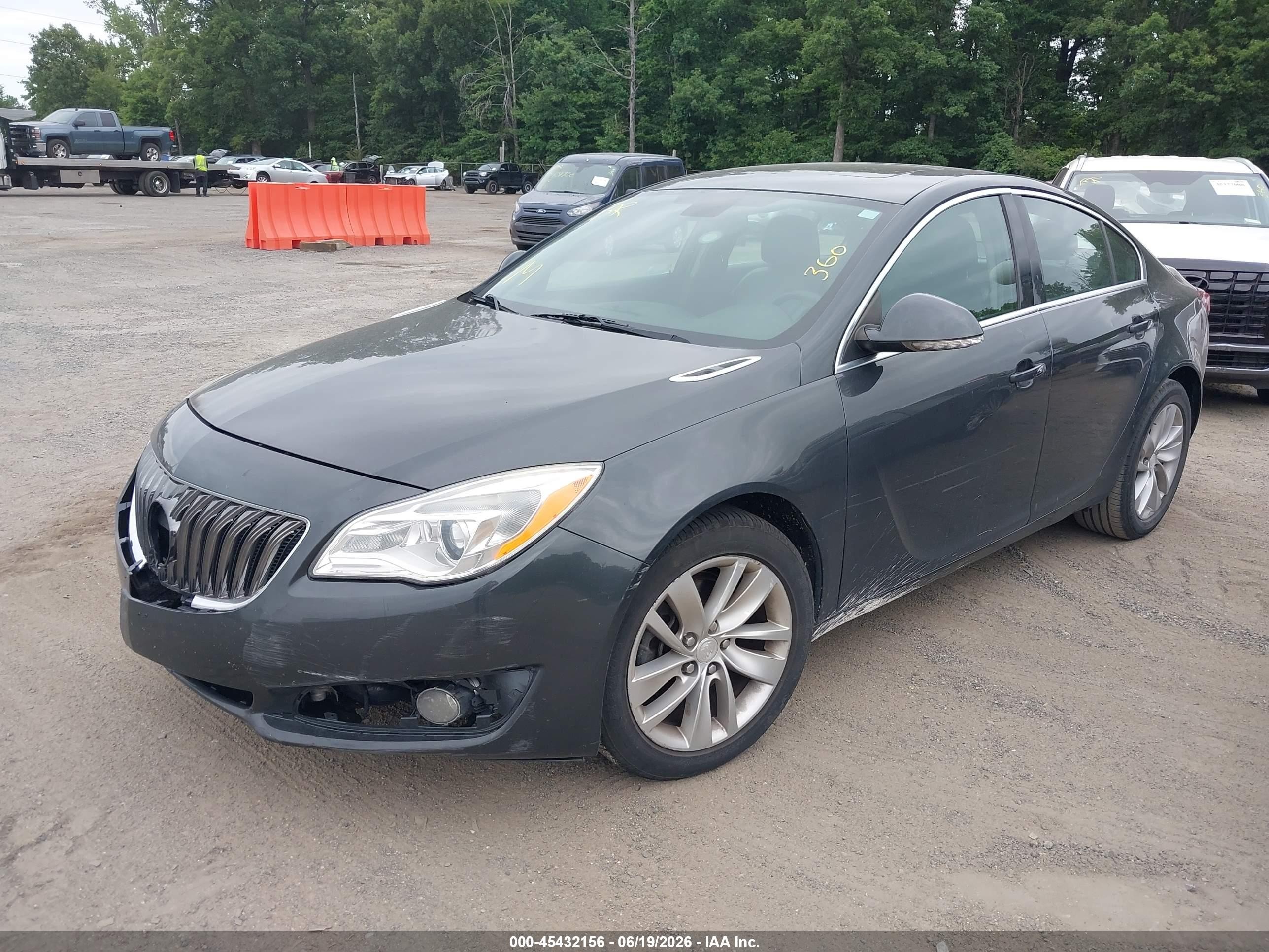 2015 Buick Regal Turbo/e-assist Premium I Gray vin: 2G4GN5EX6F9198130