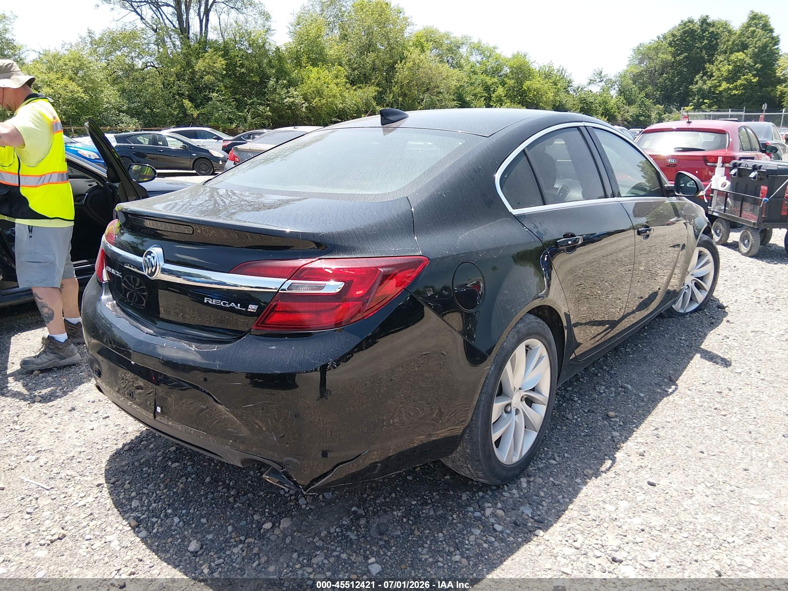 2015 Buick Regal Turbo/e-assist Premium I Черный vin: 2G4GN5EX6F9208123