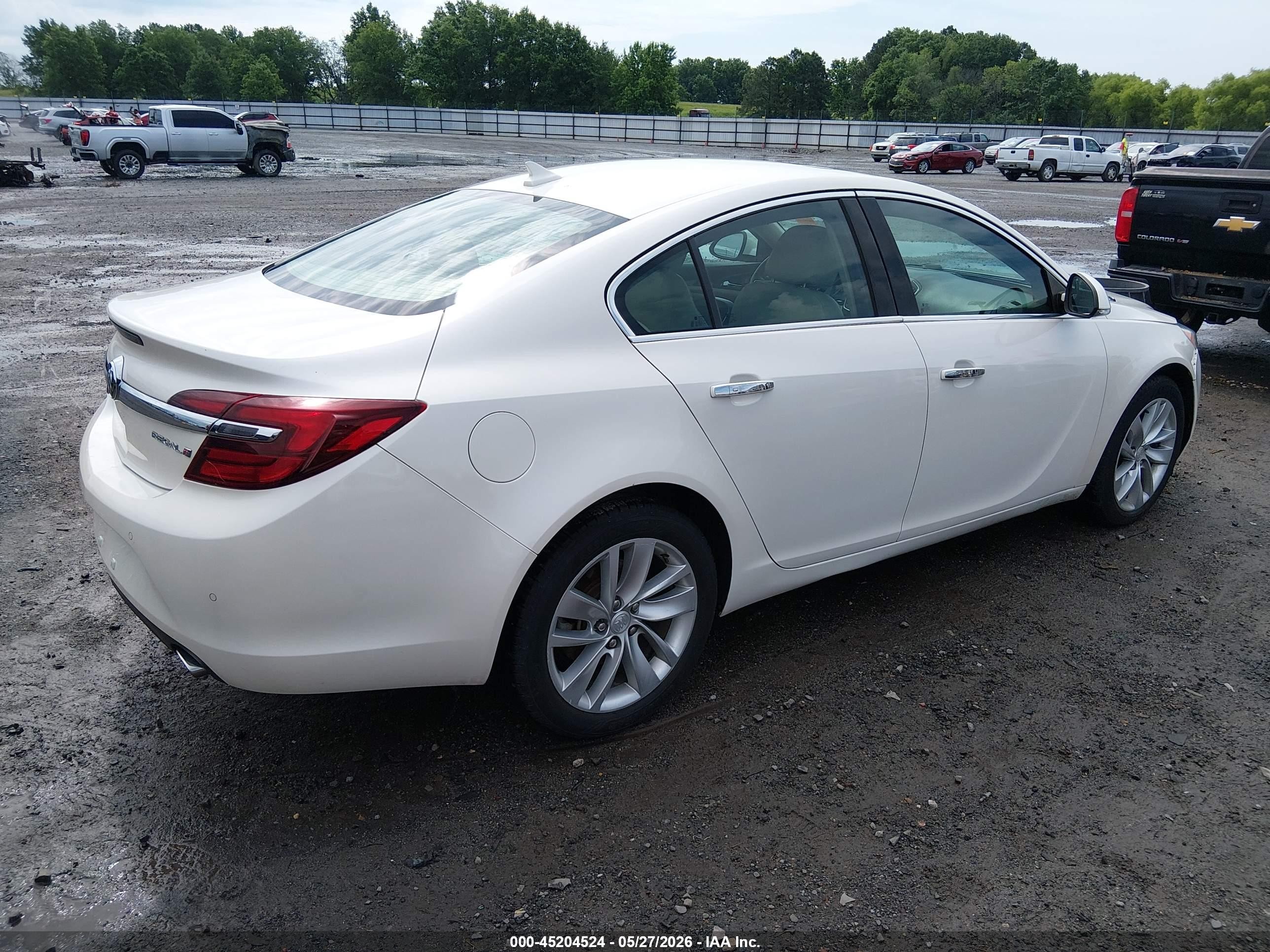 2014 Buick Regal Turbo/e-assist Premium I White vin: 2G4GN5EX7E9246846