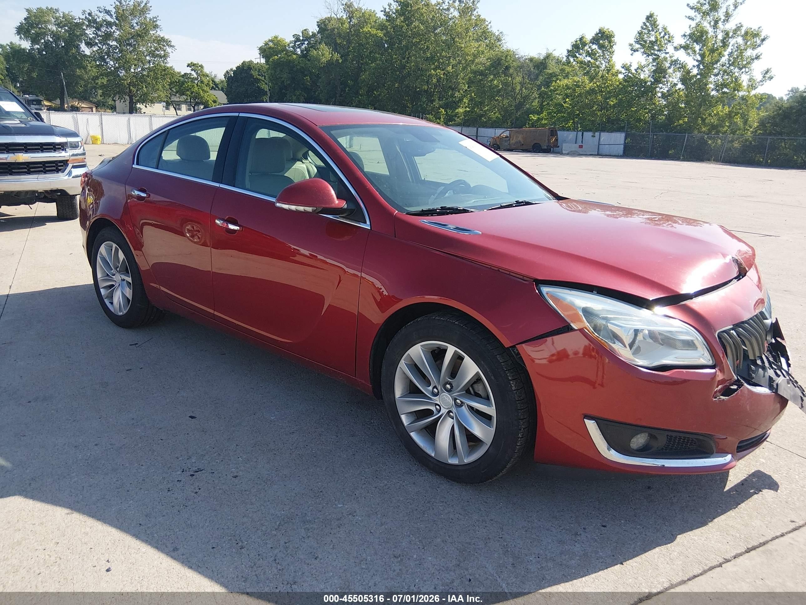 2014 Buick Regal Turbo/e-assist Premium I Red vin: 2G4GN5EX8E9226458