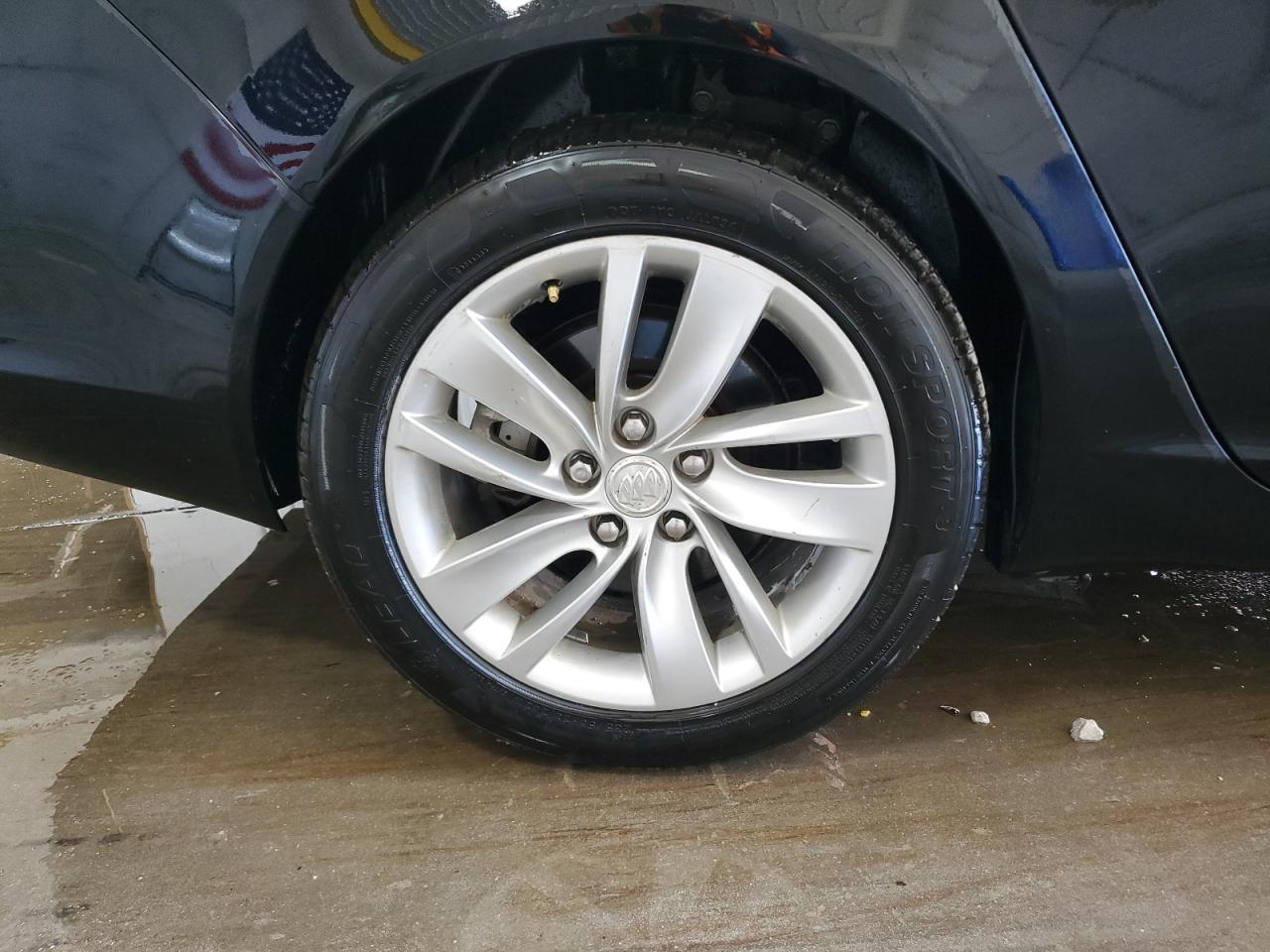 2015 Buick Regal Premium Black vin: 2G4GN5EX8F9134655 Damage: Right Rear Wheel, Curb Rash, 6 To 7 Inches