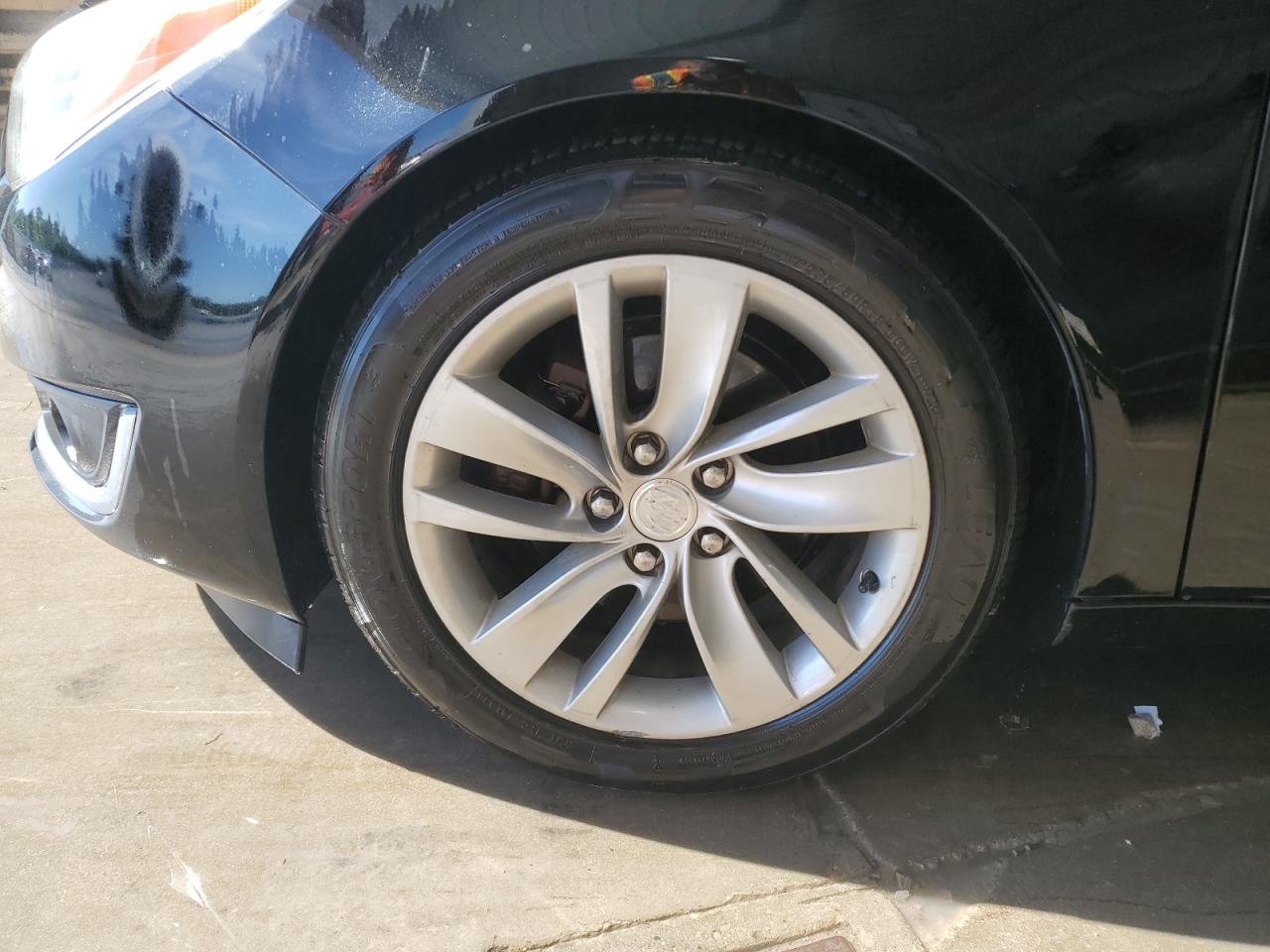 2015 Buick Regal Premium Black vin: 2G4GN5EX8F9134655 Damage: Left Front Wheel, Curb Rash, 2 To 3 Inches