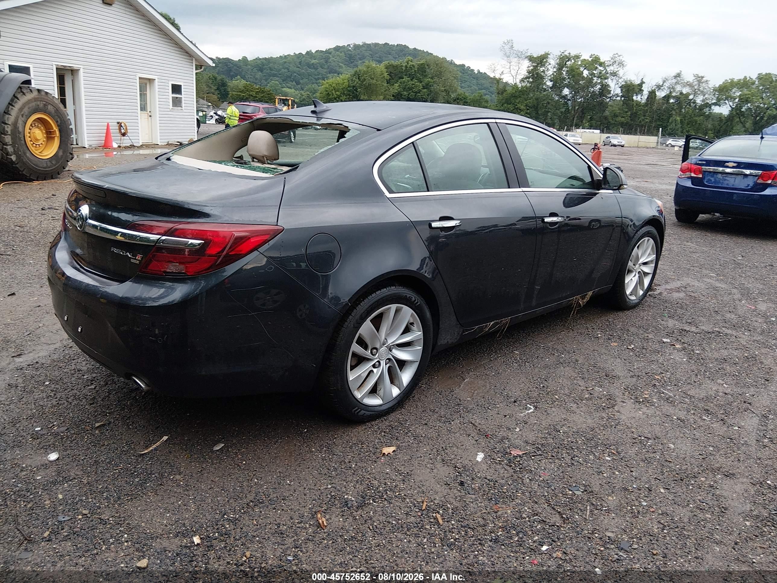 2014 Buick Regal Turbo Premium I Blue vin: 2G4GP5EX8E9201442