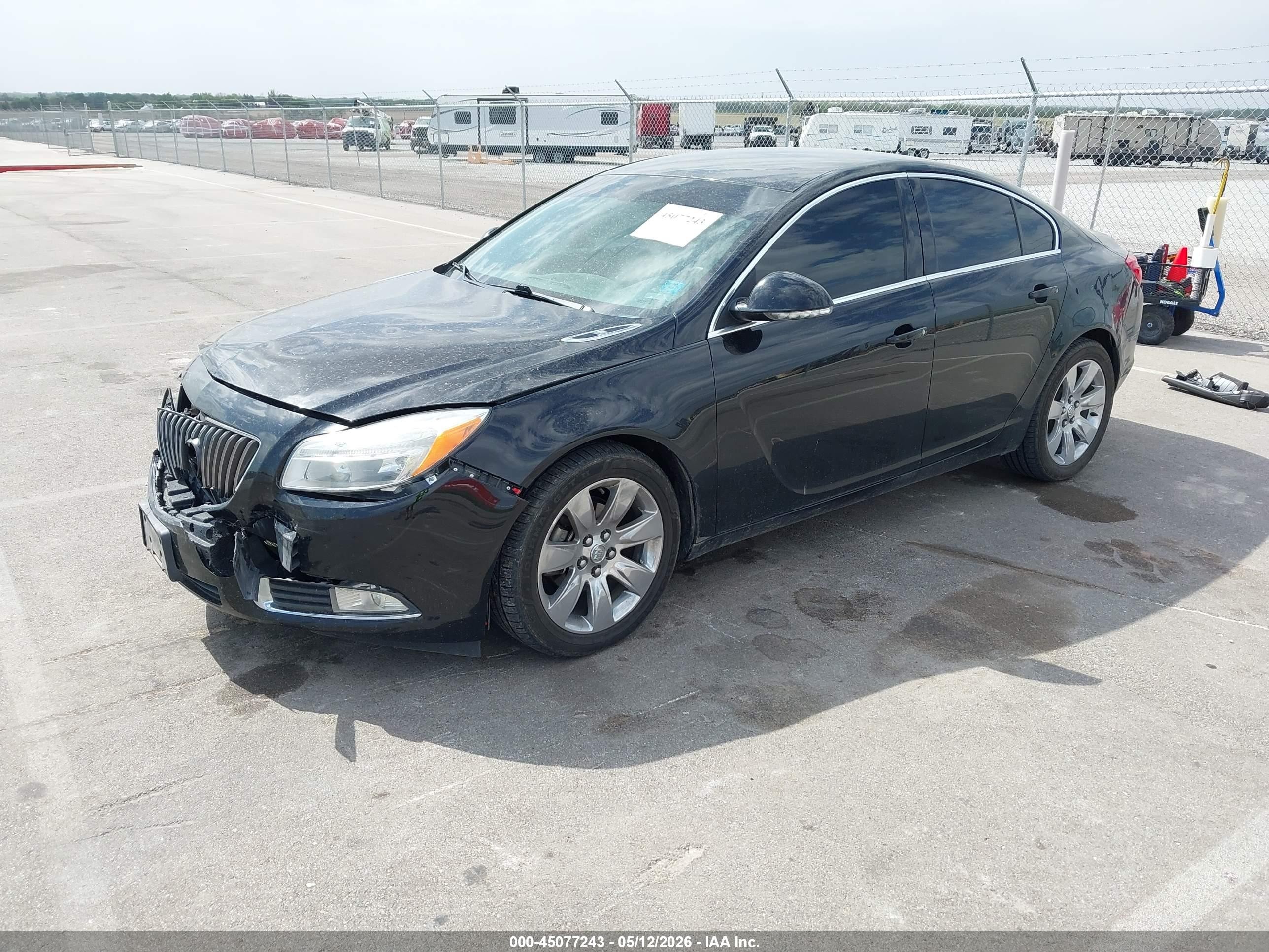 2012 Buick Regal   Black vin: 2G4GR5EK0C9109317