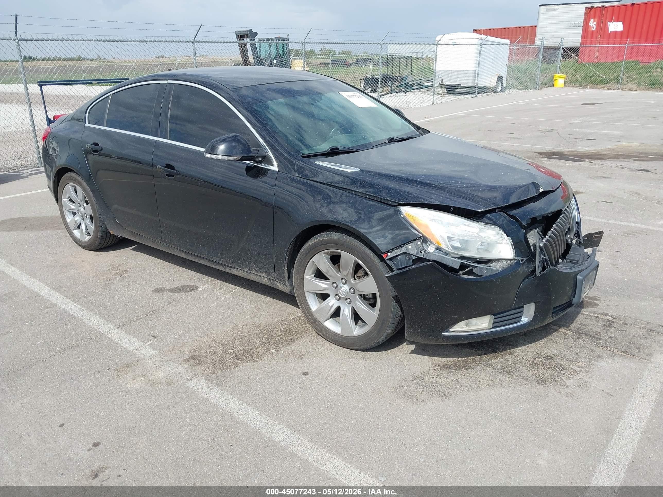 2012 Buick Regal   Черный vin: 2G4GR5EK0C9109317